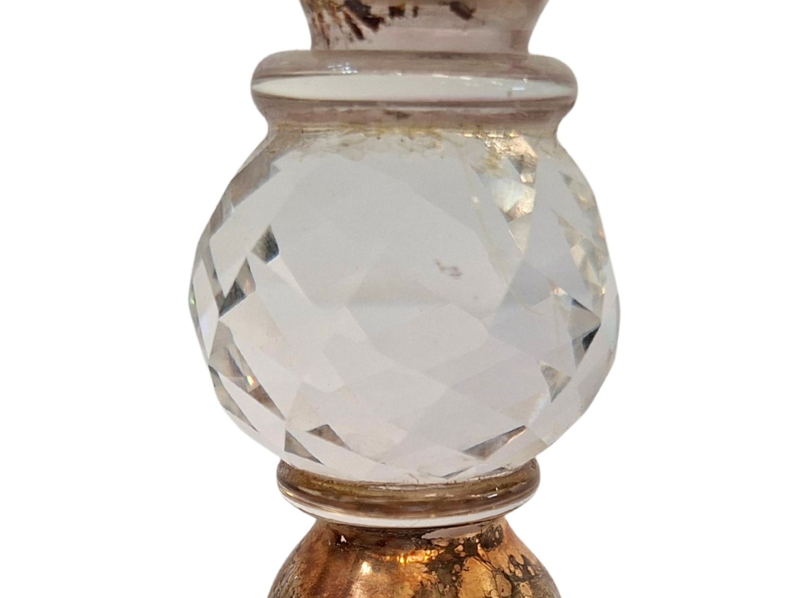 Elegante Ampolla In Vetro Di Murano Rosa E Decori Dorati – Lavorazione Artigianale Vintage photo 69.64