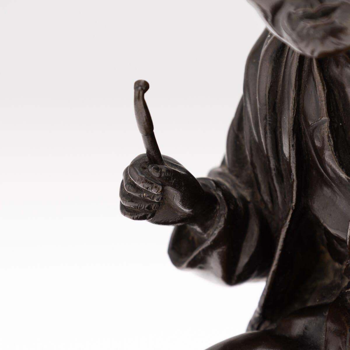 photo for sale Antique 19th Century Japanese Meiji Period Bronze Okimono