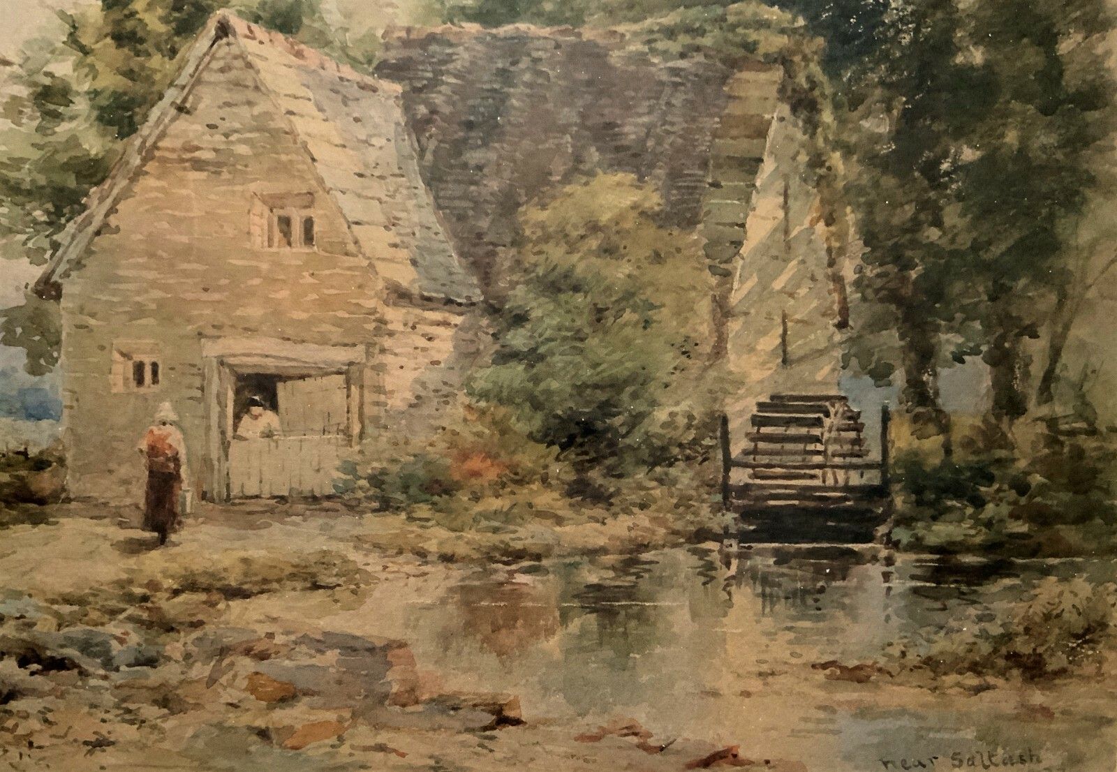 Near Saltash, Cornwall William Charles Goddard (Exh.1885) Landscape Painting photo vinterior