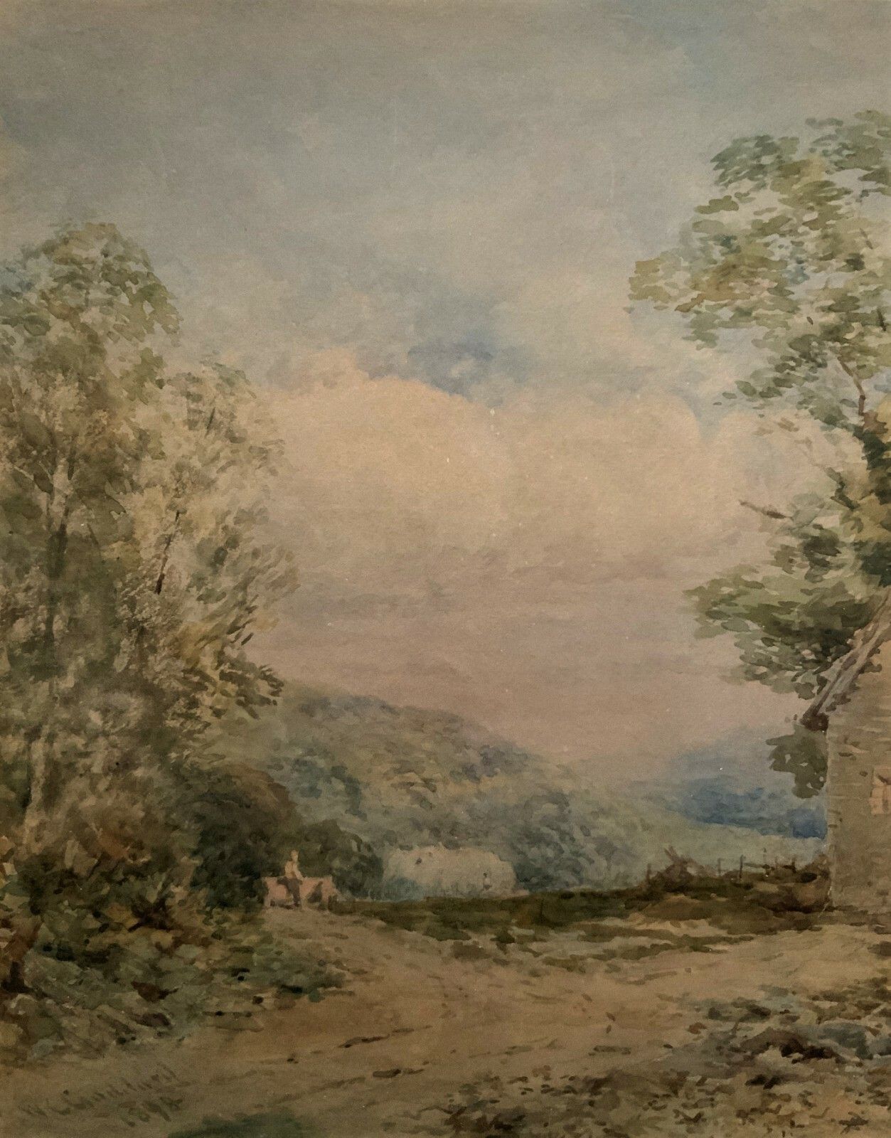 Near Saltash, Cornwall William Charles Goddard (Exh.1885) Landscape Painting photo buy
