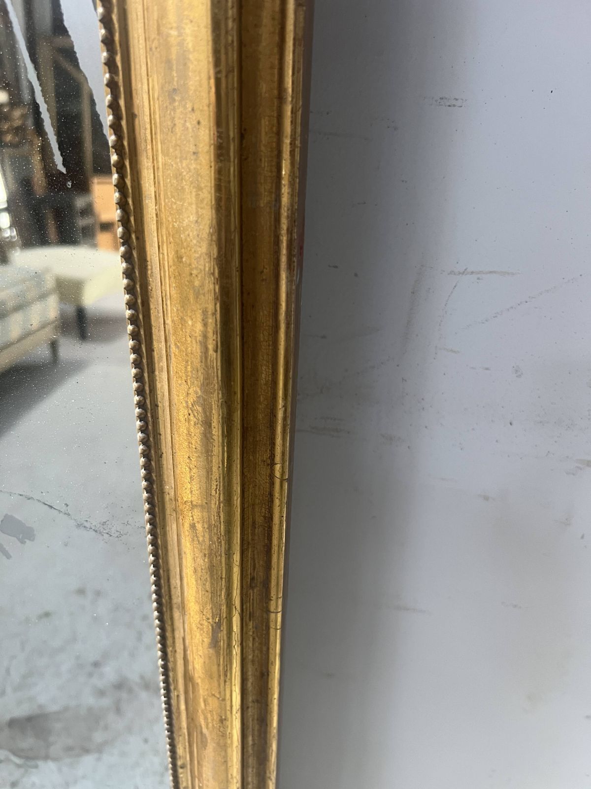1425.0 Louis XV Style Mirror In Wood And Gilded Stucco photo