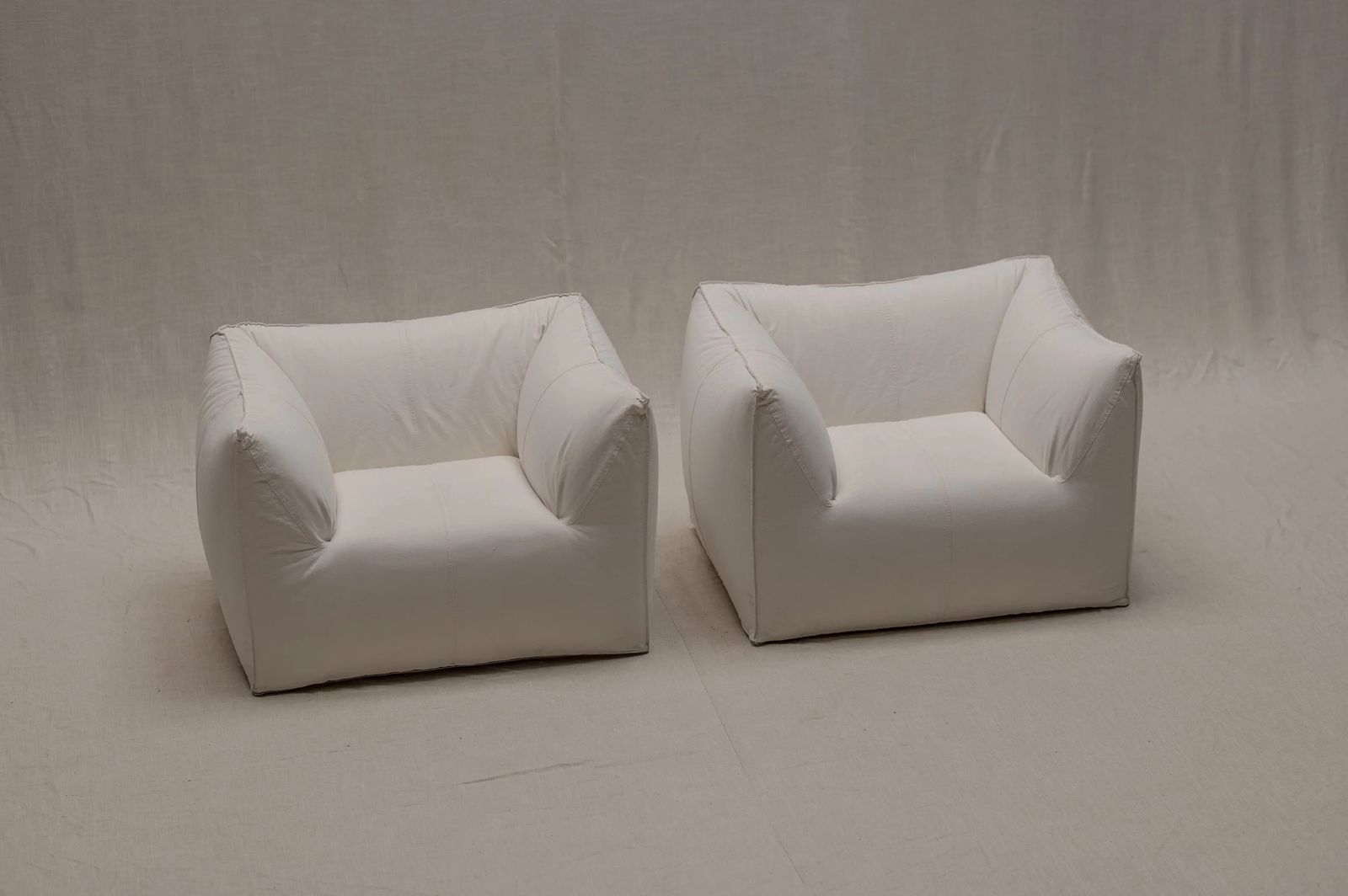 Set Of Two “Le Bambole” Lounge Chairs By Mario Bellini photo for sale