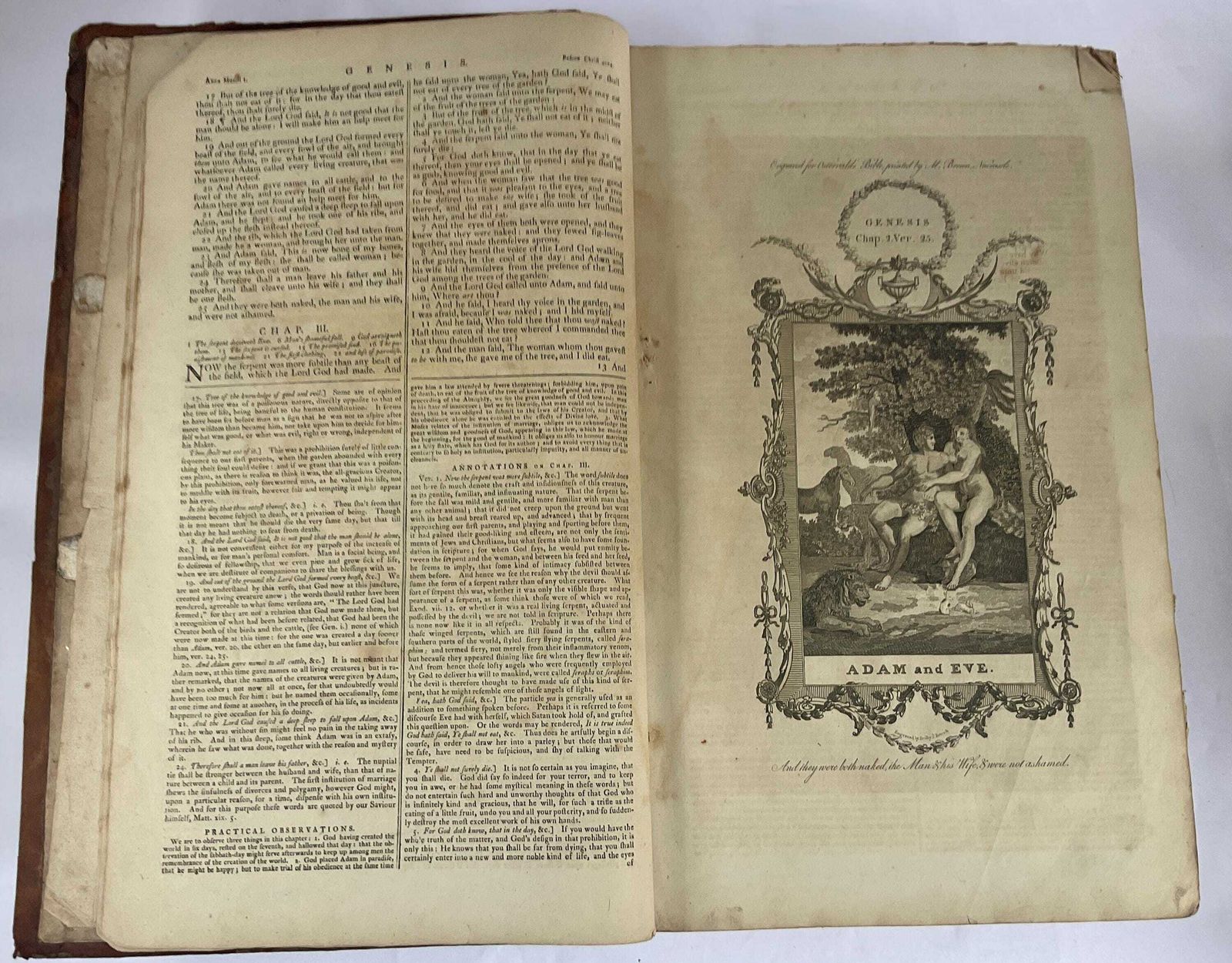 photo furniture Rare 1792 Newcastle Folio Pulpit Bible – Illustrated By Beilby & Bewick – Matthew Brown