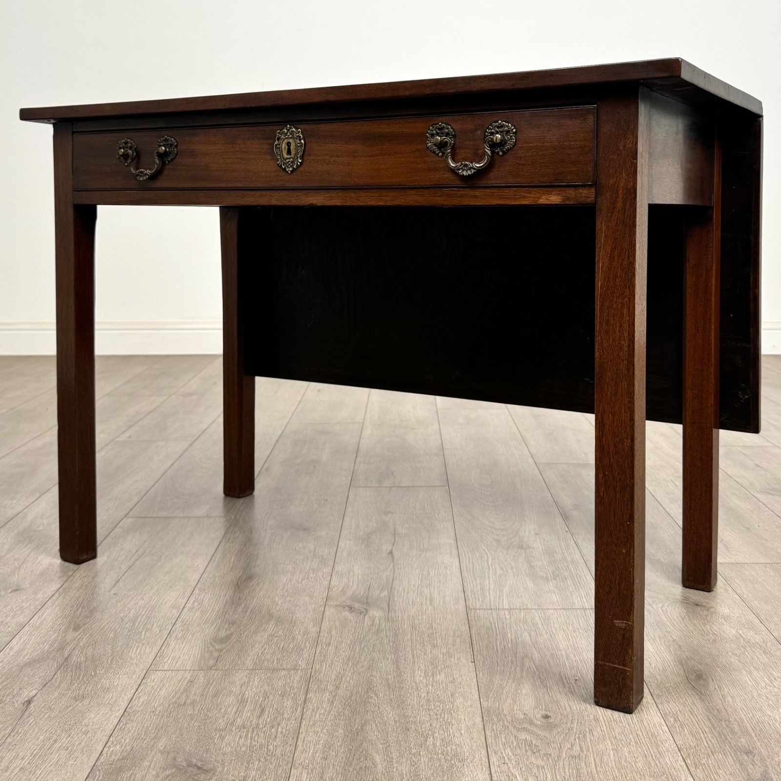 Antique 18th Century Georgian Writing Table In Mahogany ( Af 5679 ) photo furniture