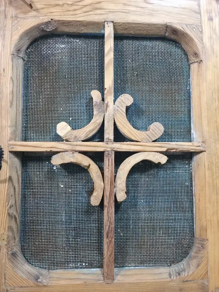 Vintage Reclaimed Pair Solid Wooden Indian Carved Bedside Cupboards Cabinets photo for sale
