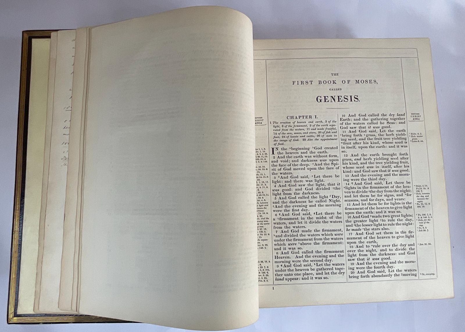 Home Decor The Jacomb Dynastic Archive: 1846 Ornate Cambridge Pulpit Bible, Hand Inked Family Registry, And 1907 All Saints' Clapton Companion Volume photo