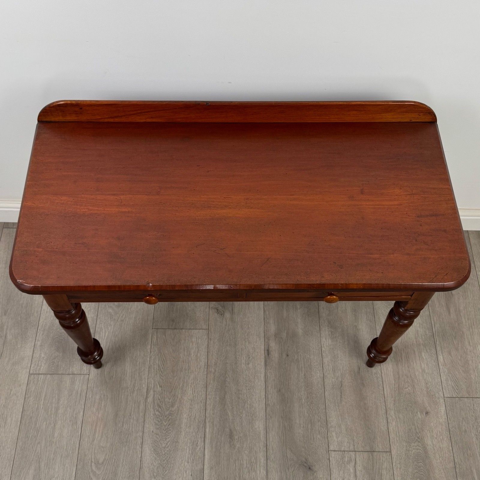 photo furniture Antique 19th Century Victorian Writing Table In Mahogany ( Af 5662 )