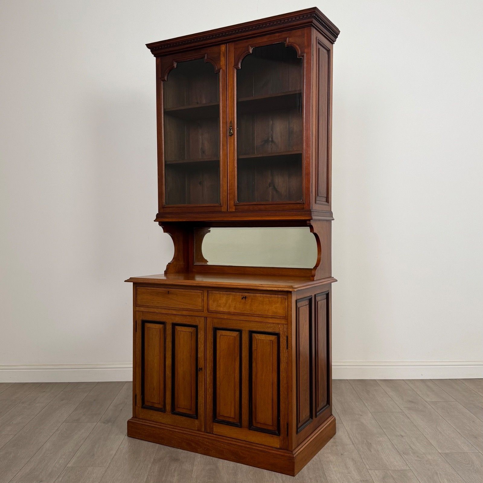 Antique 20th Century Edwardian Bookcase In Walnut ( Af 5660 ) photo Furniture