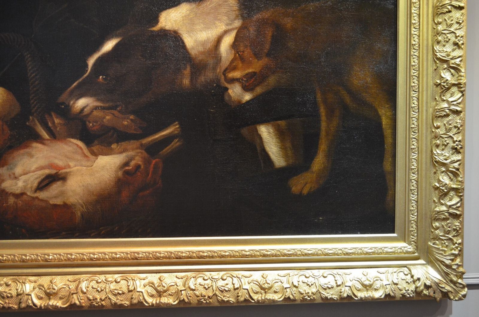 Dogs Stealing Food From A Basket Oil Painting By Frans Snyders photo vinterior