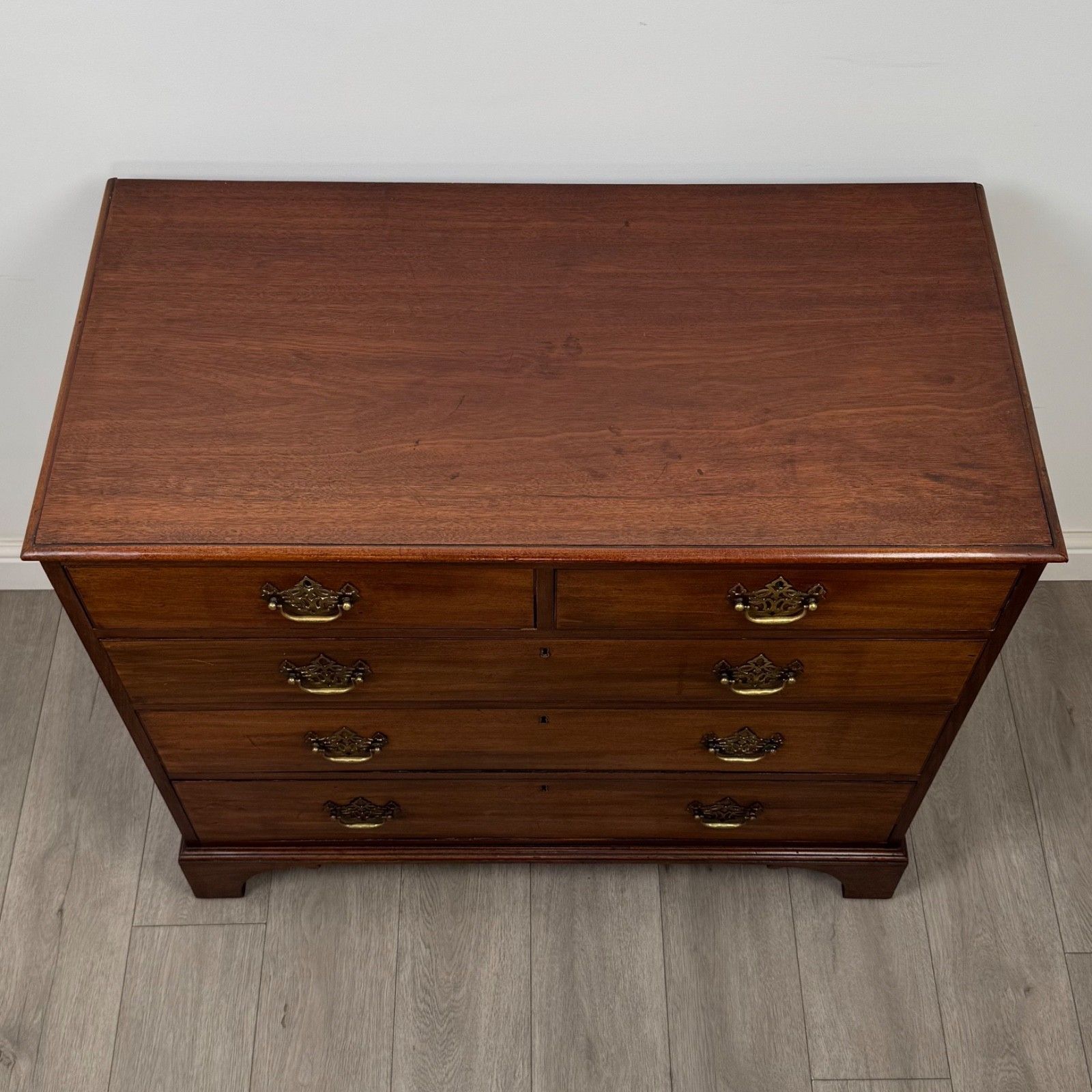 photo furniture Antique 18th Century Georgian Chest Of Drawers In Mahogany ( Af 5656 )
