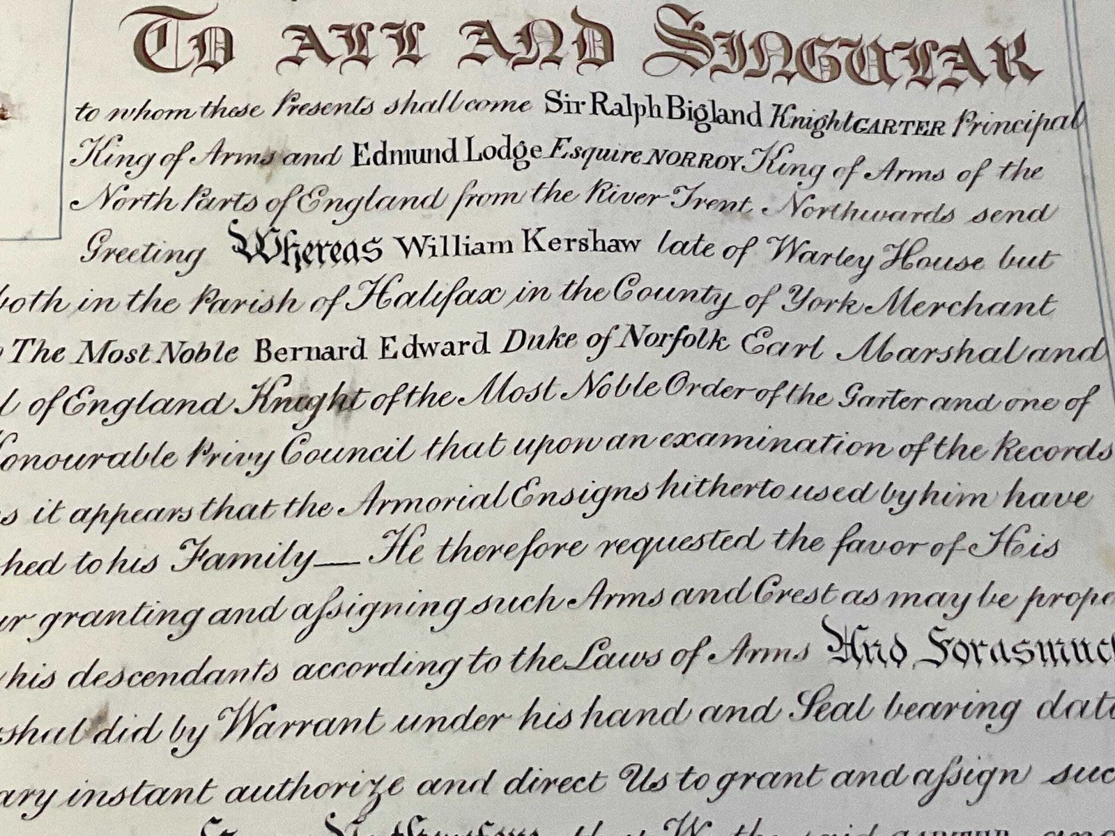 photo buy Koninklijke Oorkonde 1836 Ondertekend Door Koning William IV, Verluchte Perkamentrol Met Waszegelsin Originele Koker