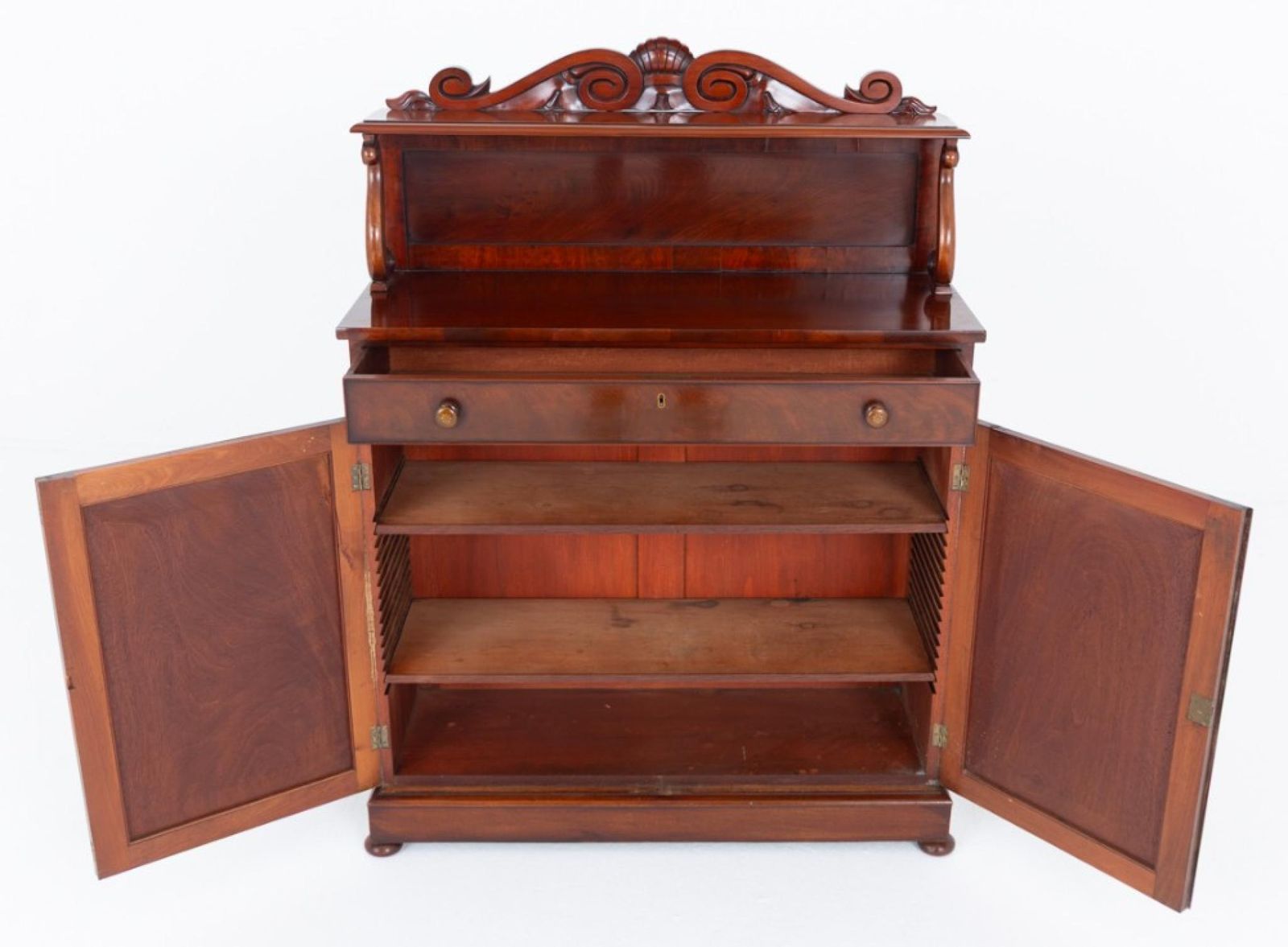 Period William IV Chiffonier Cabinet Flame Mahogany 1835 photo 1295.0