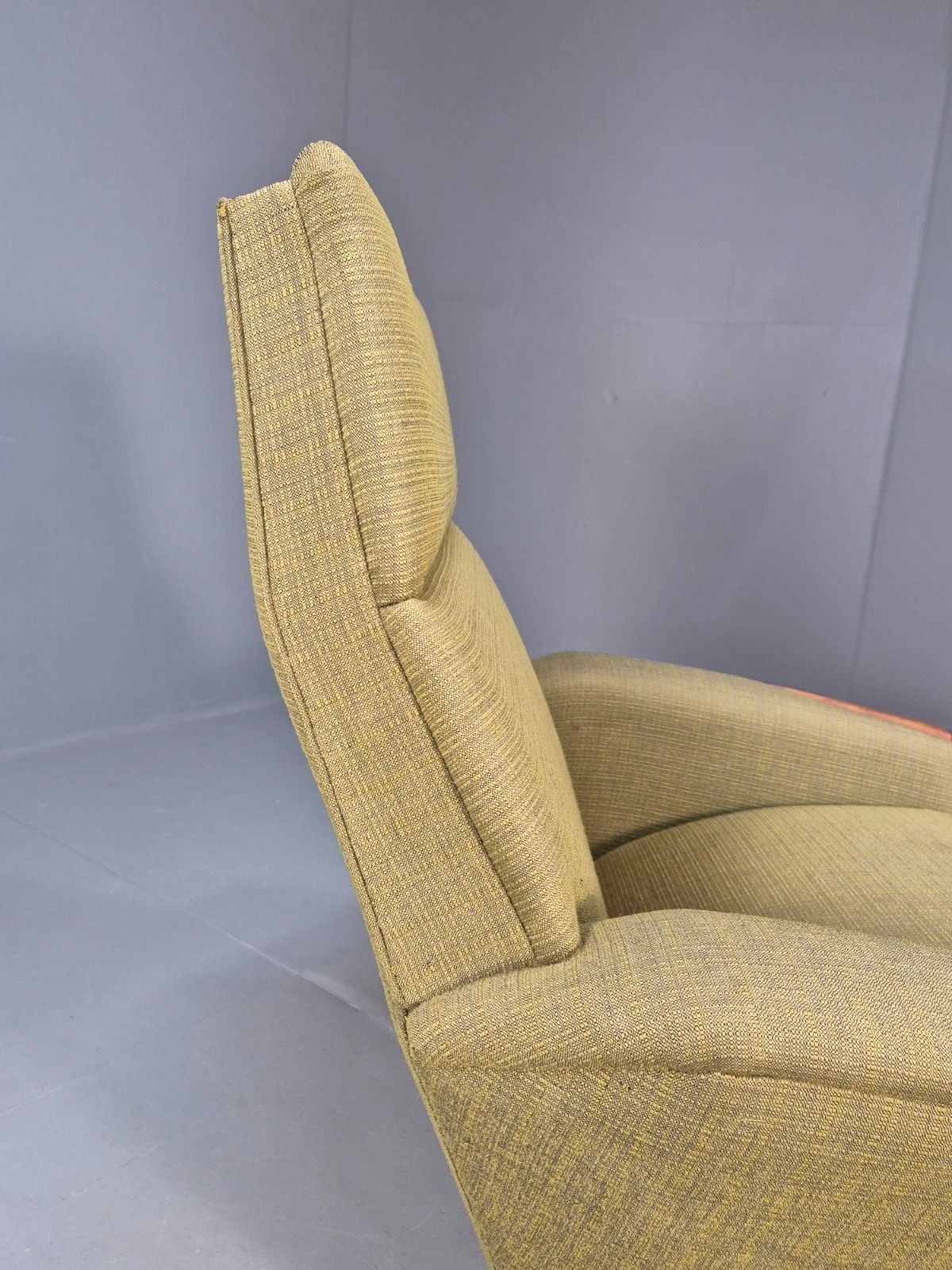 Furniture Vintage Mid Century Armchair Danish Original Green Teak Paws 1960s Retro Eb8483 photo