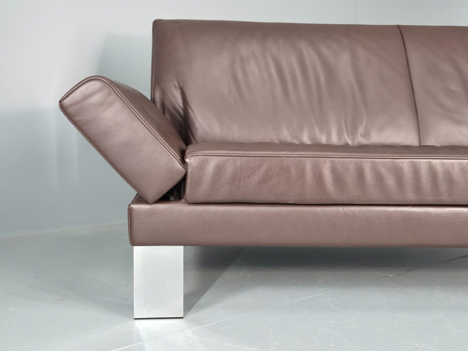 Vintage 3 Seater Sofa Large Brown Leather Jori Brand 1980s Retro  Eb11916 photo vinterior