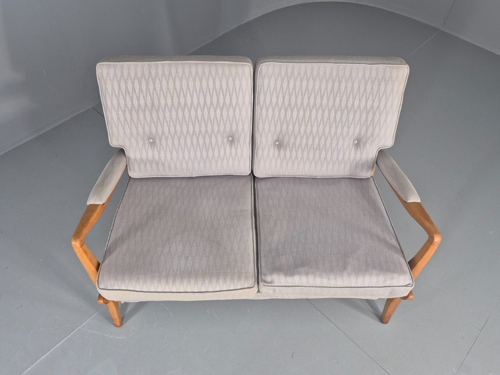 Vintage Cintique 2 Seater Sofa Mid Century 1950s Design Retro Eb11946 photo vinterior