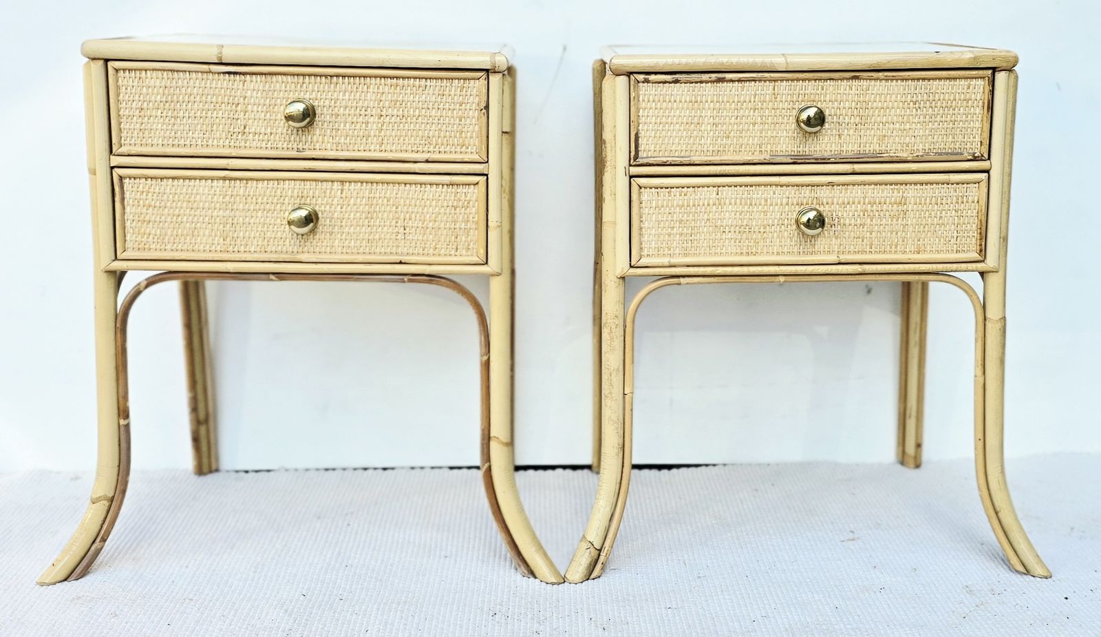 photo buy A Mid Century Angraves Bamboo Bedroom Set Including Dressing Table