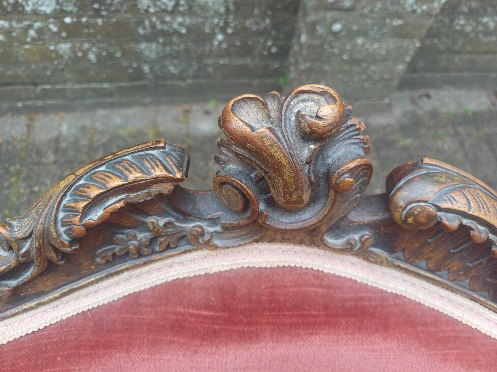 Pair Of Ornate Victorian Rococo Armchairs Mahogany French Style Gold Gilt Upholstery Free Hand Delivery photo furniture