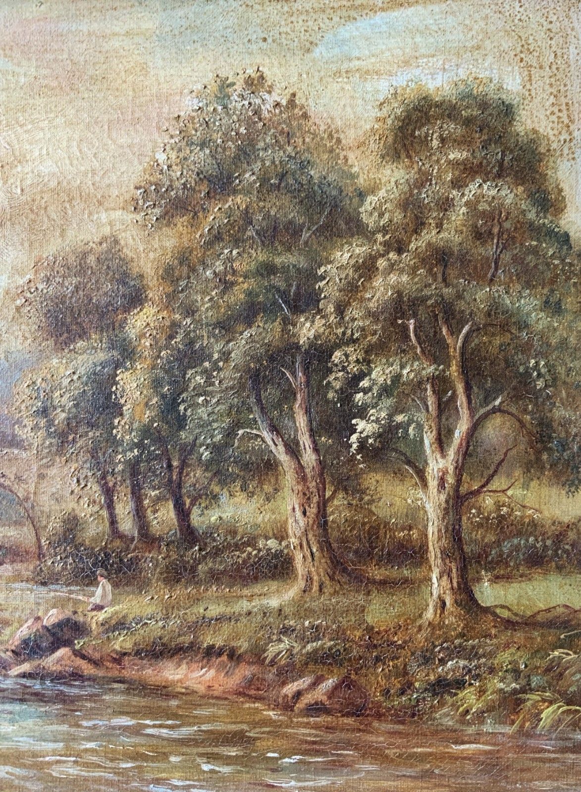 Devonshire Stream Landscape Oil Painting By Sydney Yates Johnson (Fl. 1890 1926) photo 239.0
