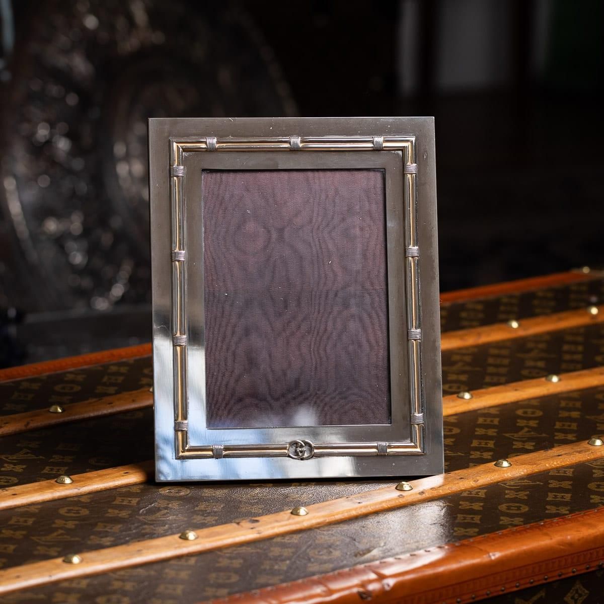 Vintage 20th Century Italian Silver Plated Photograph Frame By Gucci photo furniture