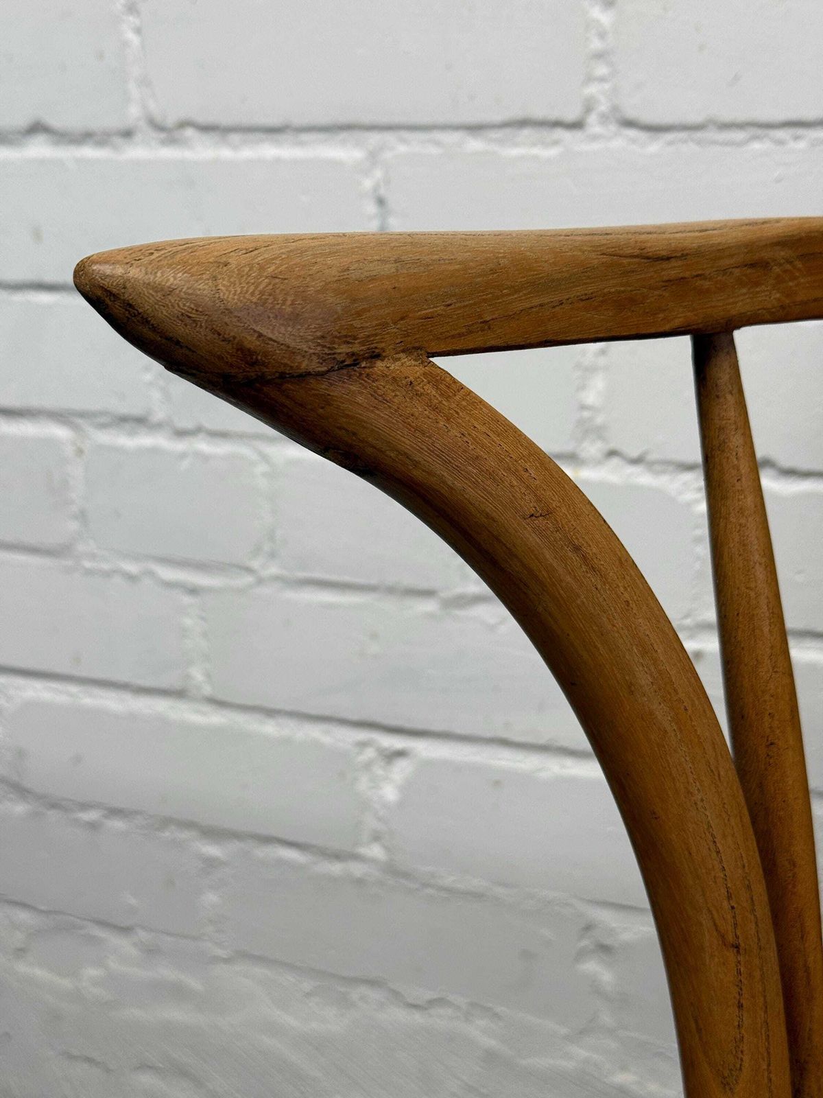 photo for sale Antique English Windsor Armchair In Elm & Ash