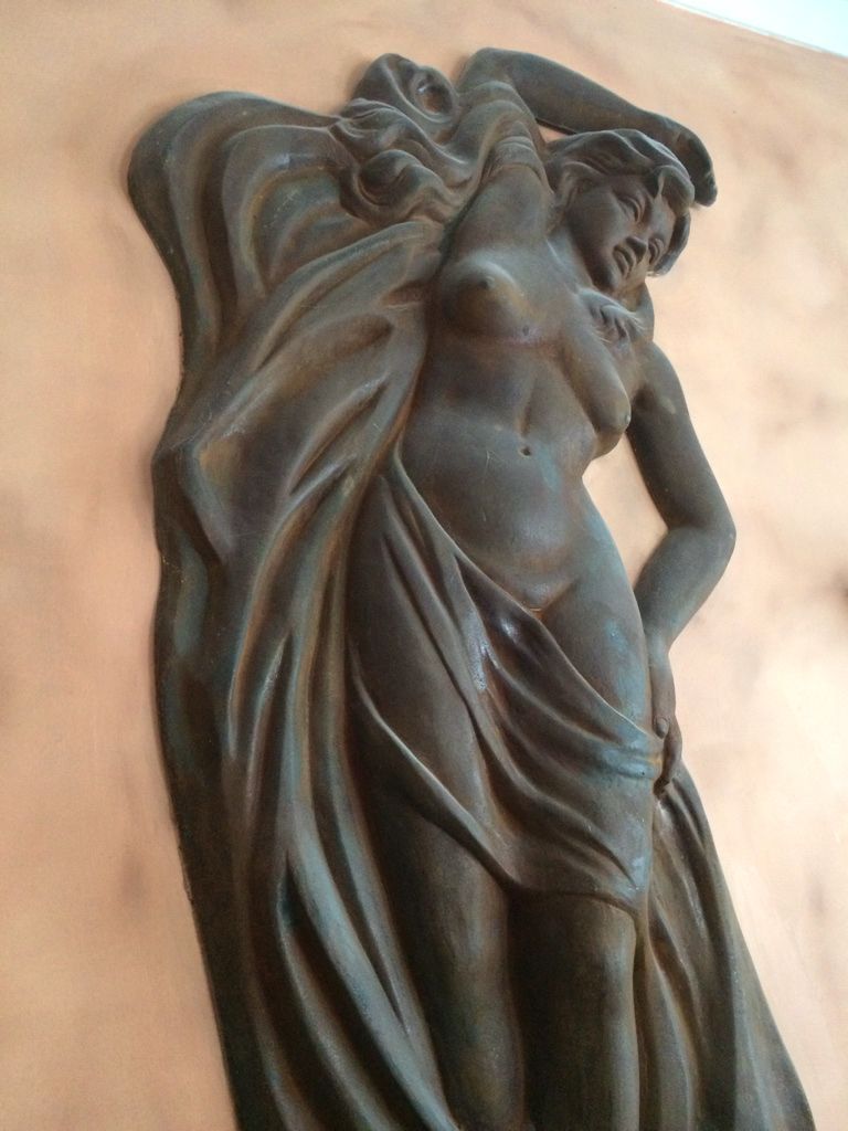 Large Wall Sculpture Of The Goddess Venus. France 1930s. photo 6450.0