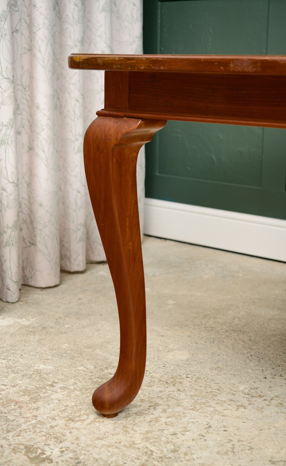 7.5 Ft Solid Mahogany Dining Table   8 Seater   Rectangular   Queen Anne Style photo buy