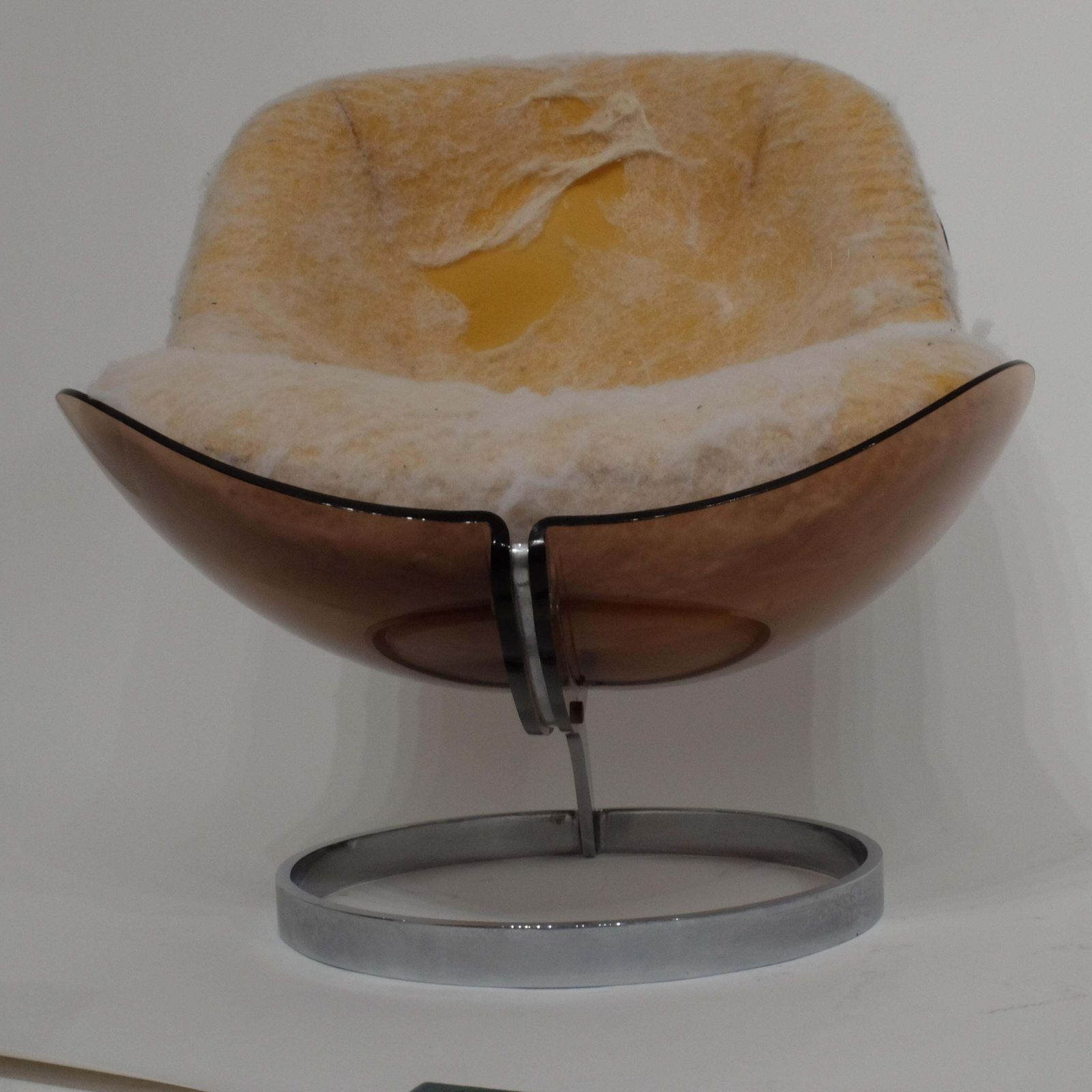 Boris Tabacoff Easy Chair ‘Sphere’ For Mmm 1971 Original Cushion To Reupholster photo vinterior