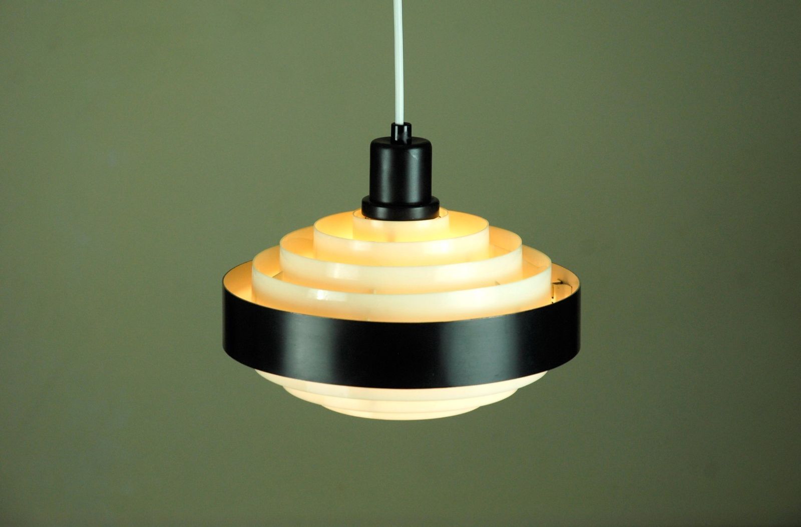 photo for sale Wesselpendel Pendant Lamps By Louis Poulsen, 1960s, Set Of 2