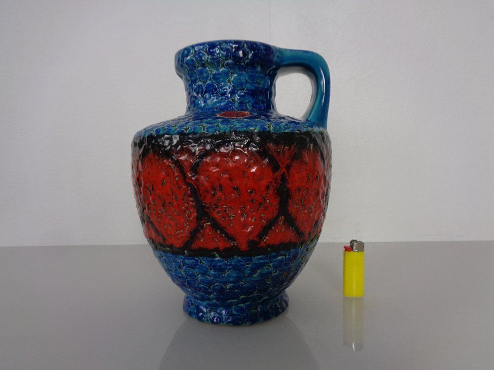 Pop Art 216 25 Ceramic Vase From Bay Keramik, Germany, 1970s photo for sale