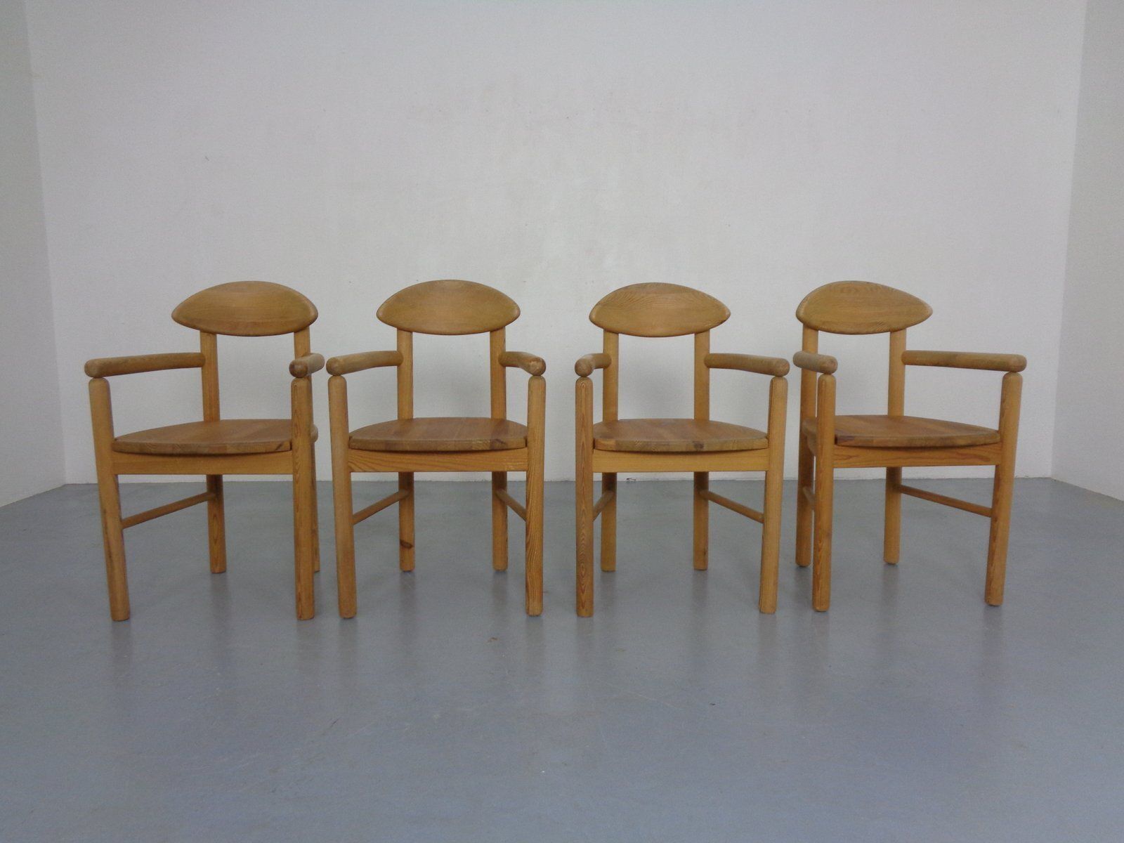 Danish Pine Dining Chairs By Rainer Daumiller For Hirtshals Sawværk, 1970s, Set Of 4