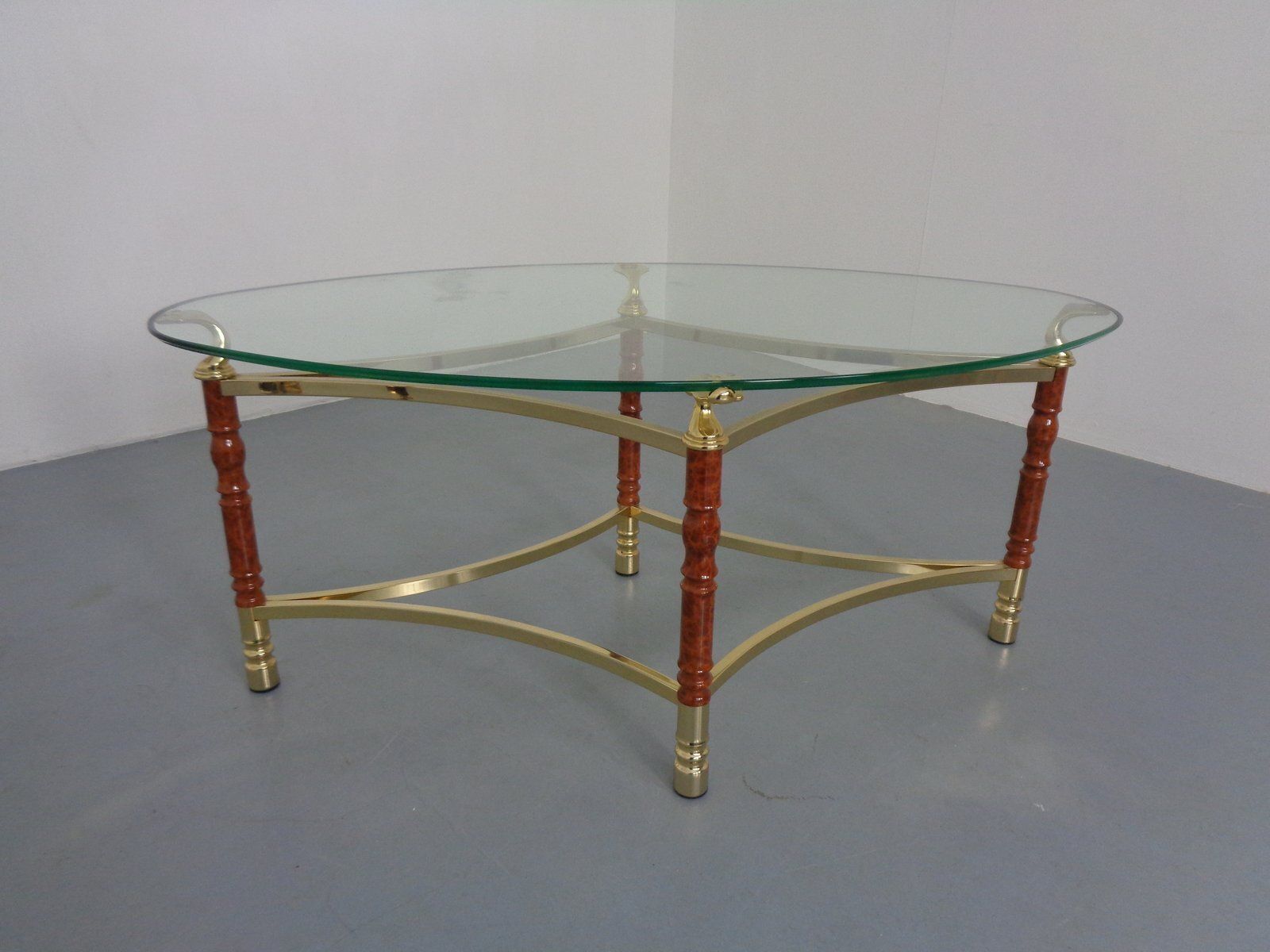 photo for sale Hollywood Regency Glass Tables, Italy, 1970s, Set Of 2