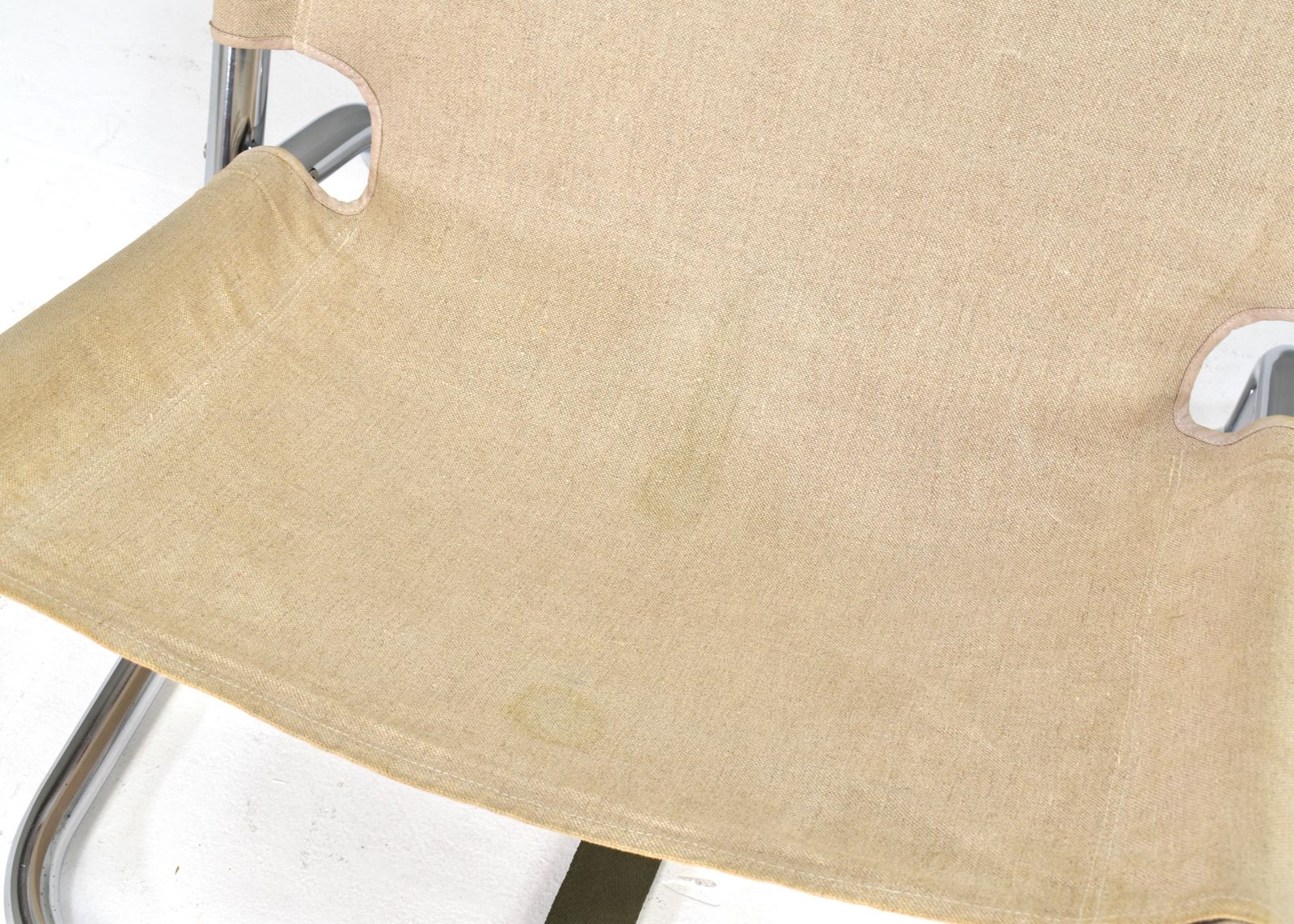 1074.0 Folding Chair By Or In The Style Of Börje Johanson In Canvas, Scandinavia 1970's photo