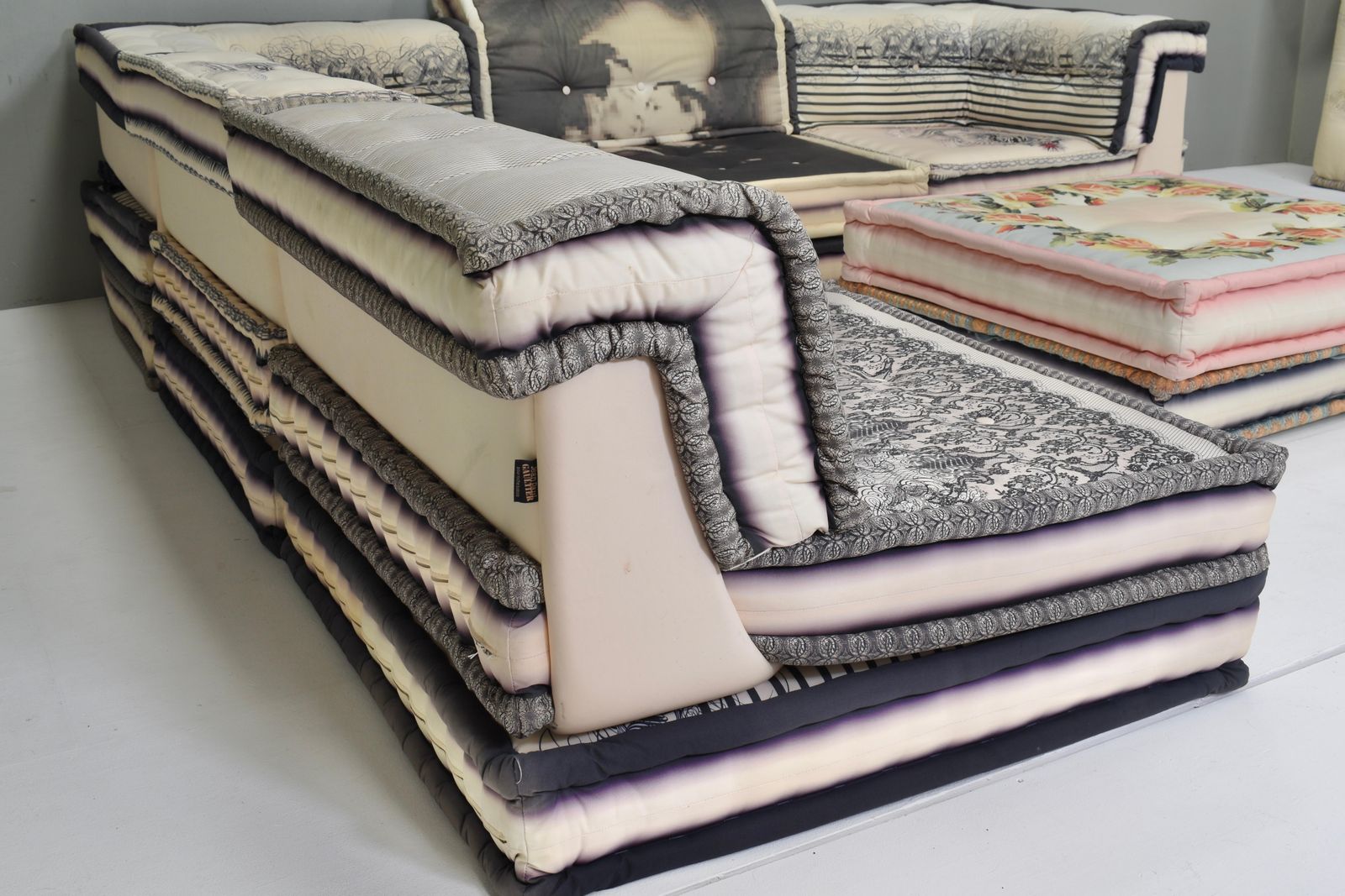 Furniture Exclusive Jean Paul Gaultier Edition Mah Jong Sofa By Roche Bobois   France photo