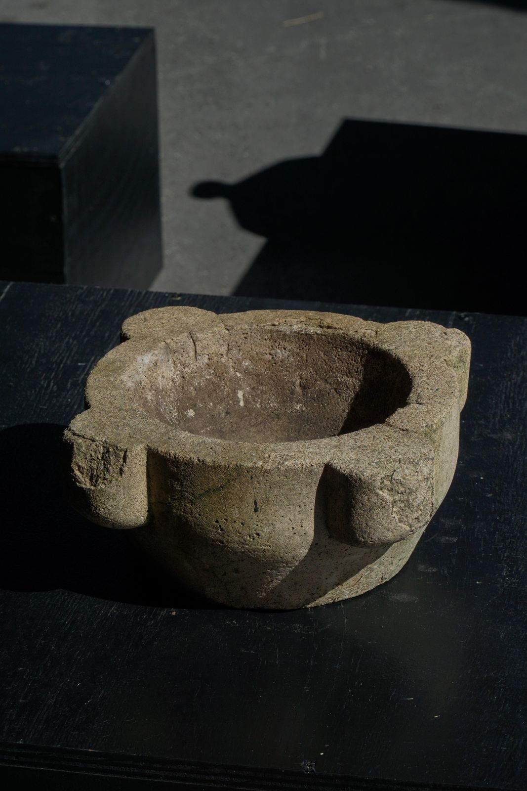 French Art Deco, Vintage Cast Stone Garden Planter With Organic Form, 1930s photo buy