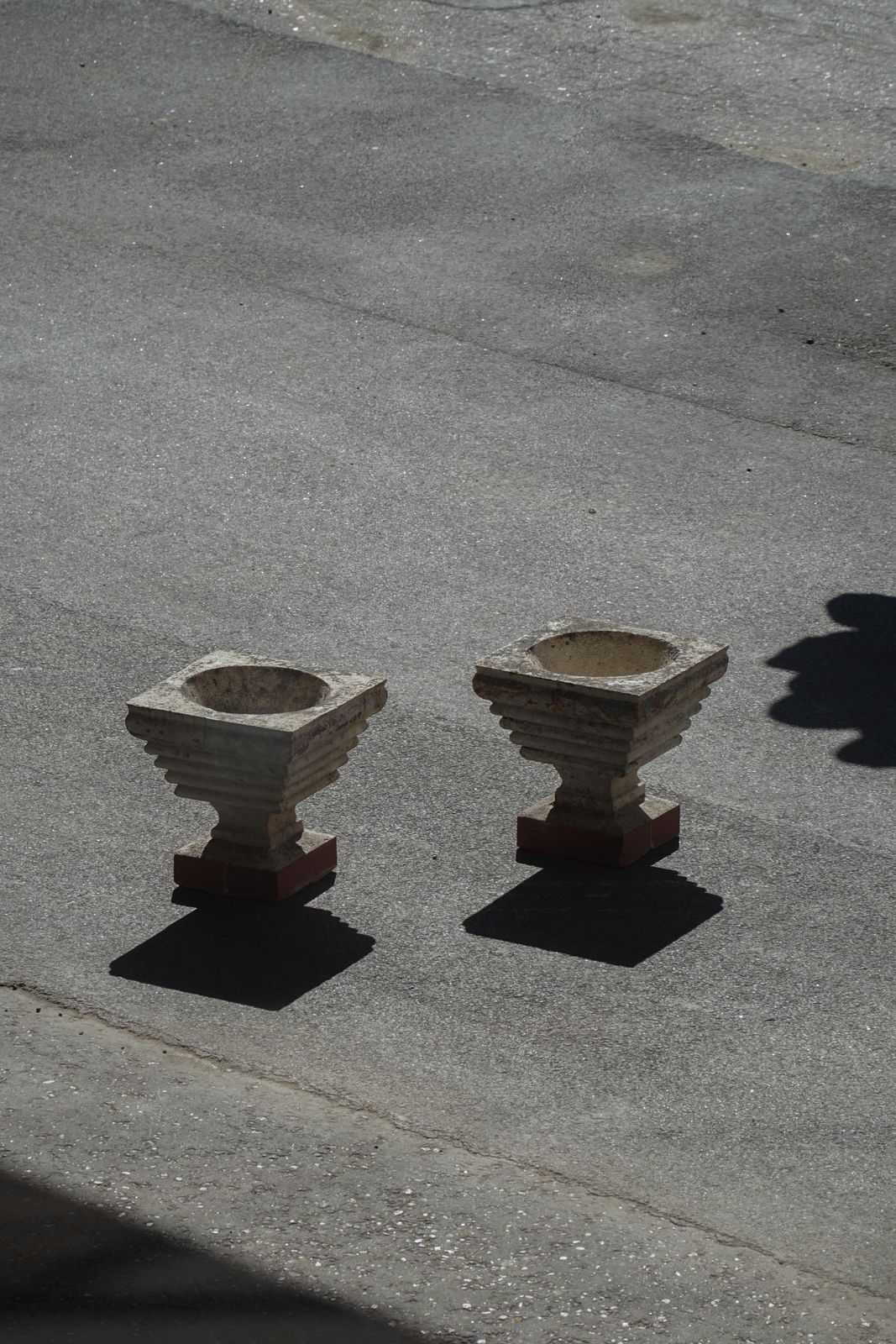 1207.0 Pair Of French Decorative Cast Stone Jardinières, Mid 20th Century, 1960s photo