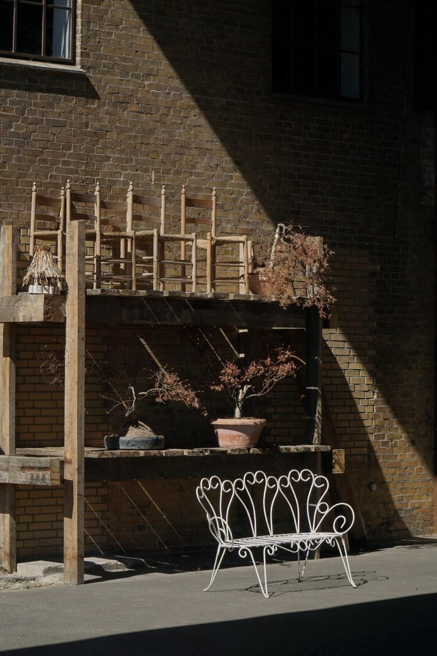 Garden Furniture Mid 20th Century, Decorative French Wrought Iron Garden Bench, 1950s photo
