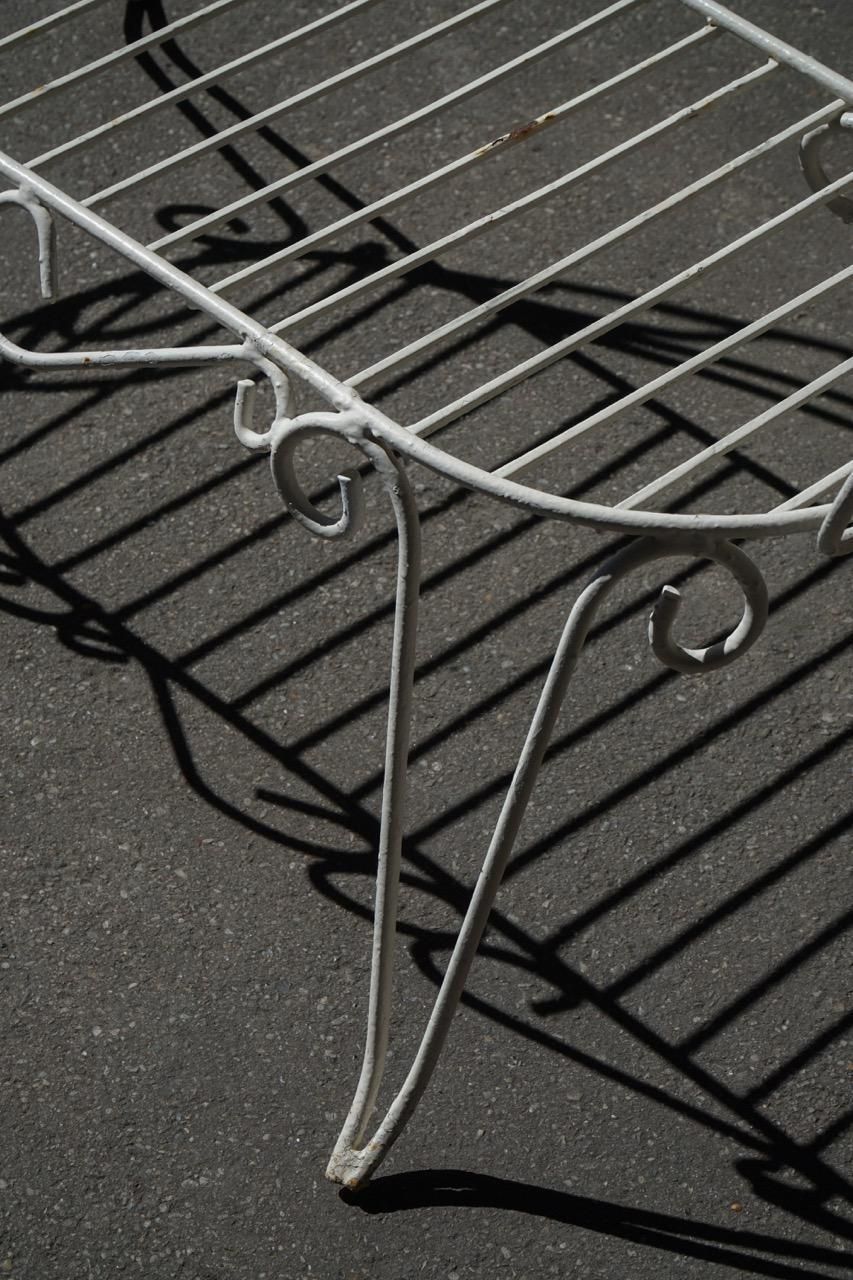 photo buy Mid 20th Century, Decorative French Wrought Iron Garden Bench, 1950s