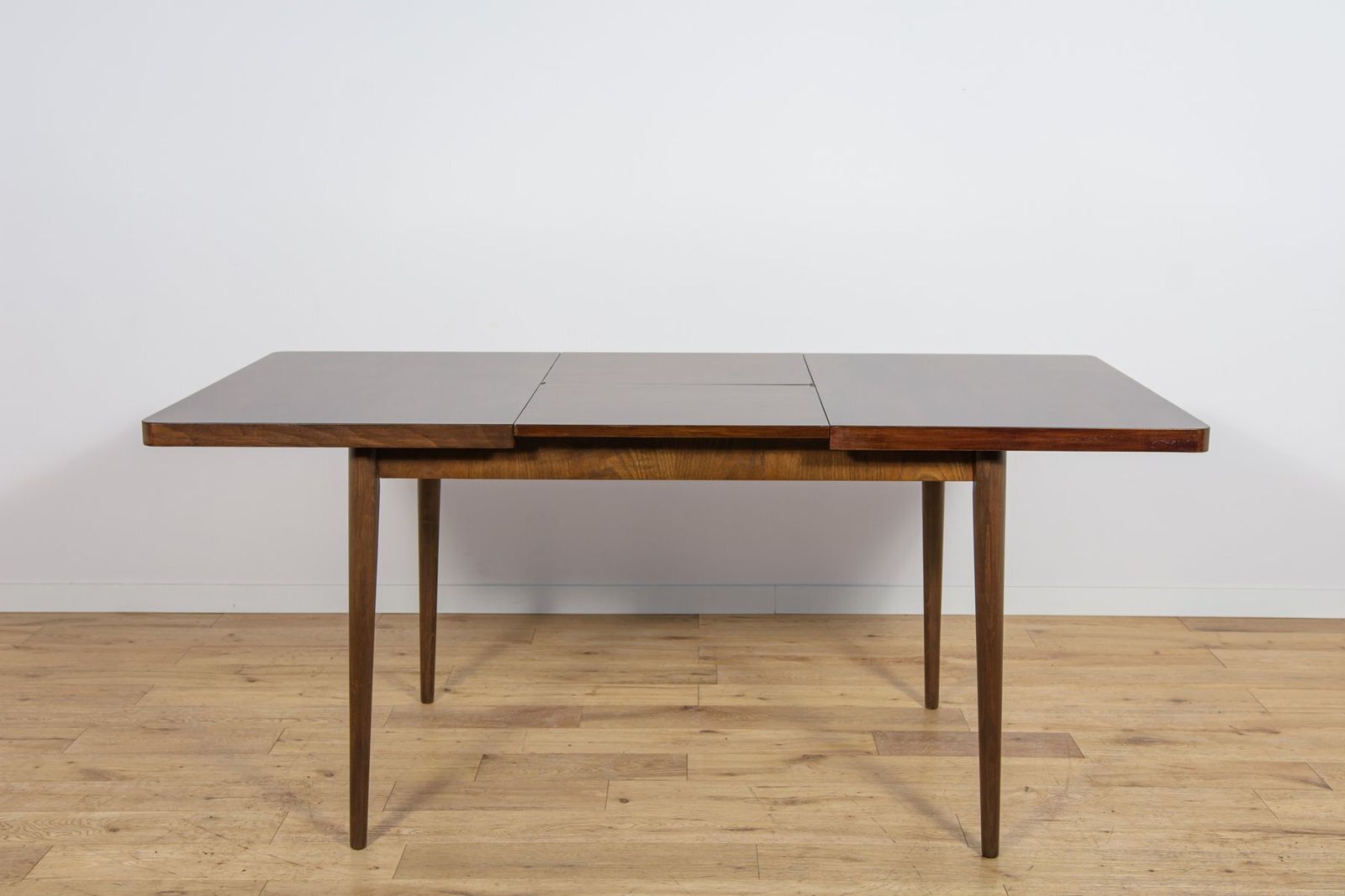 Furniture Mid Century Walnut Dining Table By Bohumil Landsman For Jitona, Former Czechoslovakia, 1960s photo