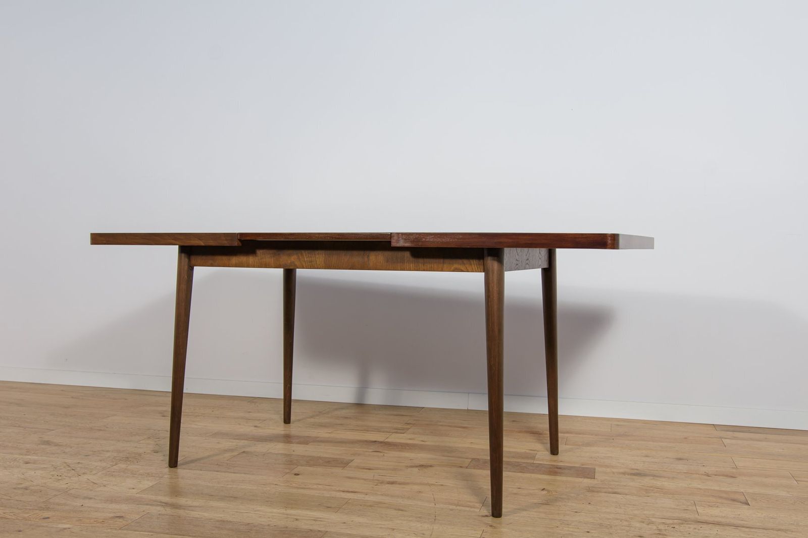 1049.0 Mid Century Walnut Dining Table By Bohumil Landsman For Jitona, Former Czechoslovakia, 1960s photo