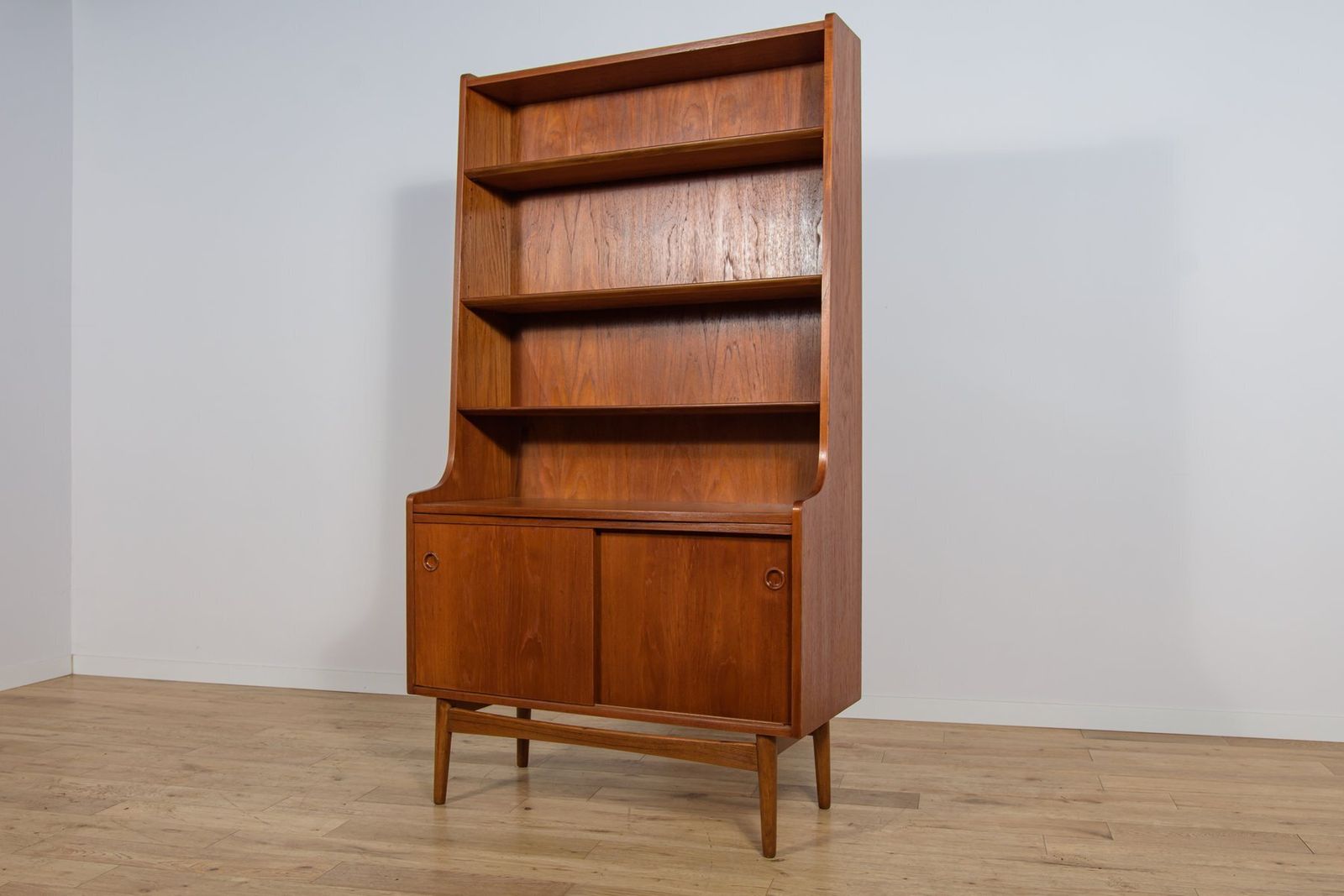 Mid Century Modern Teak Shelf By Johannes Sorth For Bornholm, 1960s photo furniture