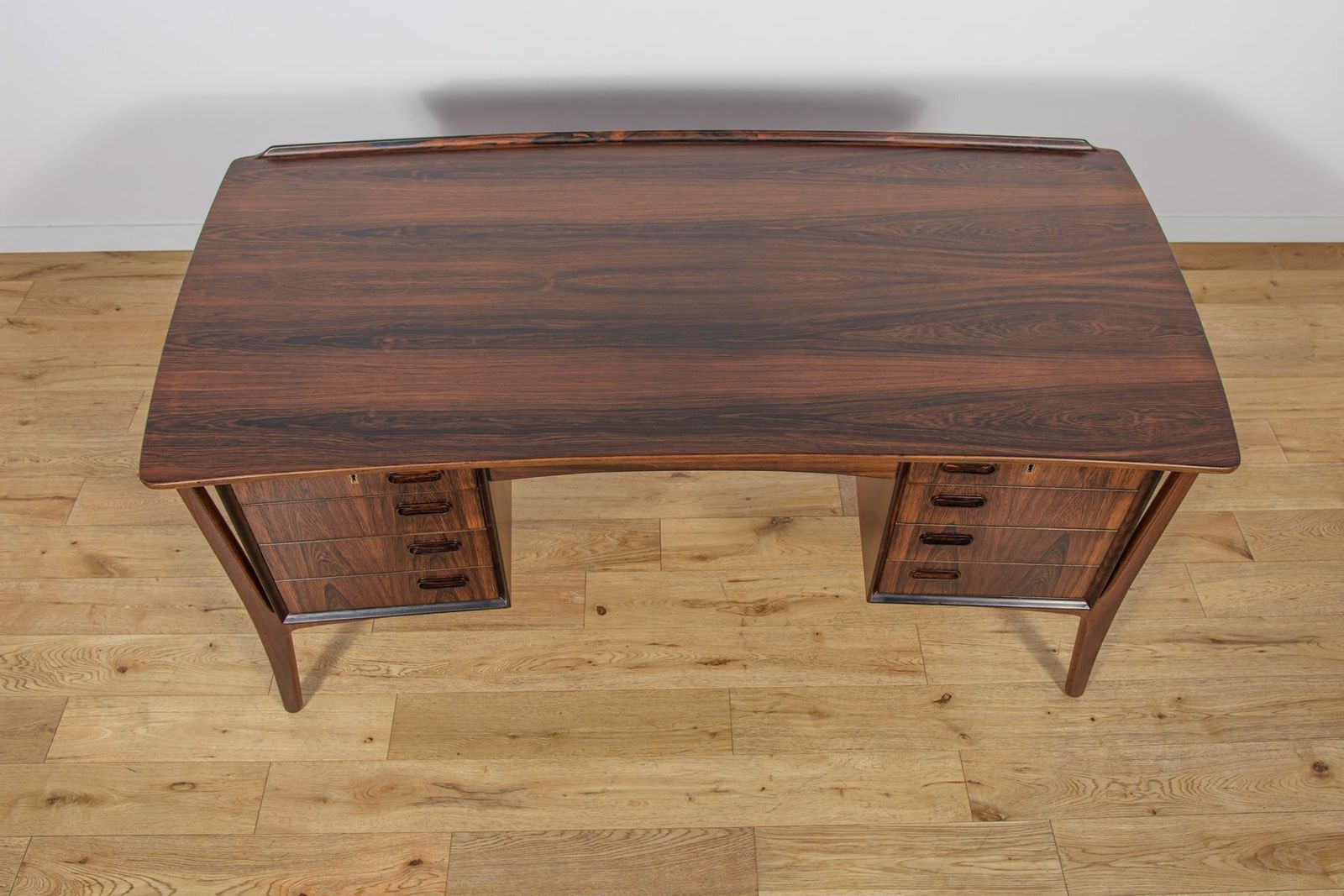 Furniture Mid Century Modern Danish Rosewood Desk By Svend åge Madsen For H.P. Hansen, Denmark, 1960s photo
