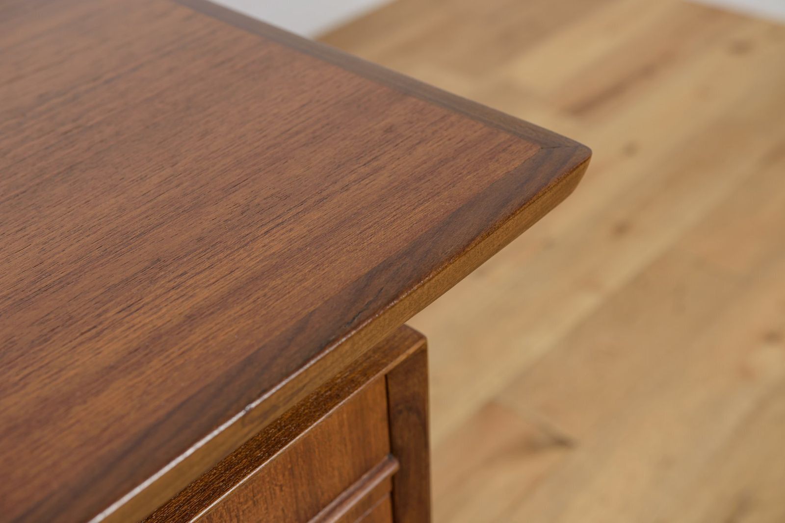 Mid Century Freestanding Teak Desk, 1960s photo vintage