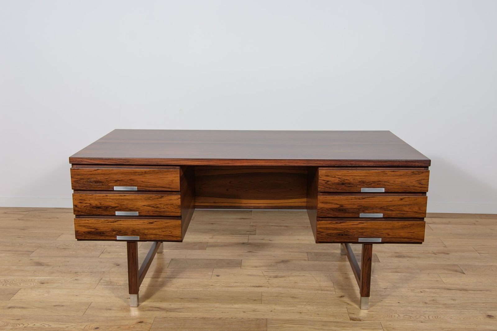 Mid Century Modern Rosewood Desk From Eigil Petersens Møbelfabrik, Denmark, 1970s photo for sale