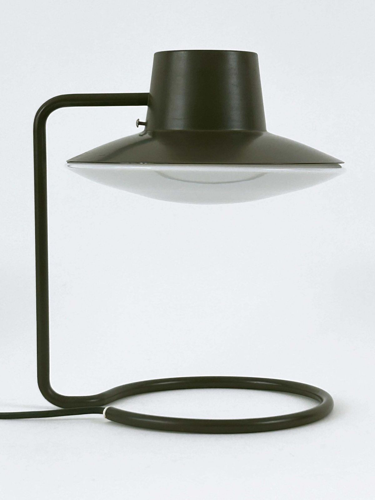 Lighting Early Dark Brown Oxford Table Lamp By Arne Jacobsen For Louis Poulsen 1960s photo