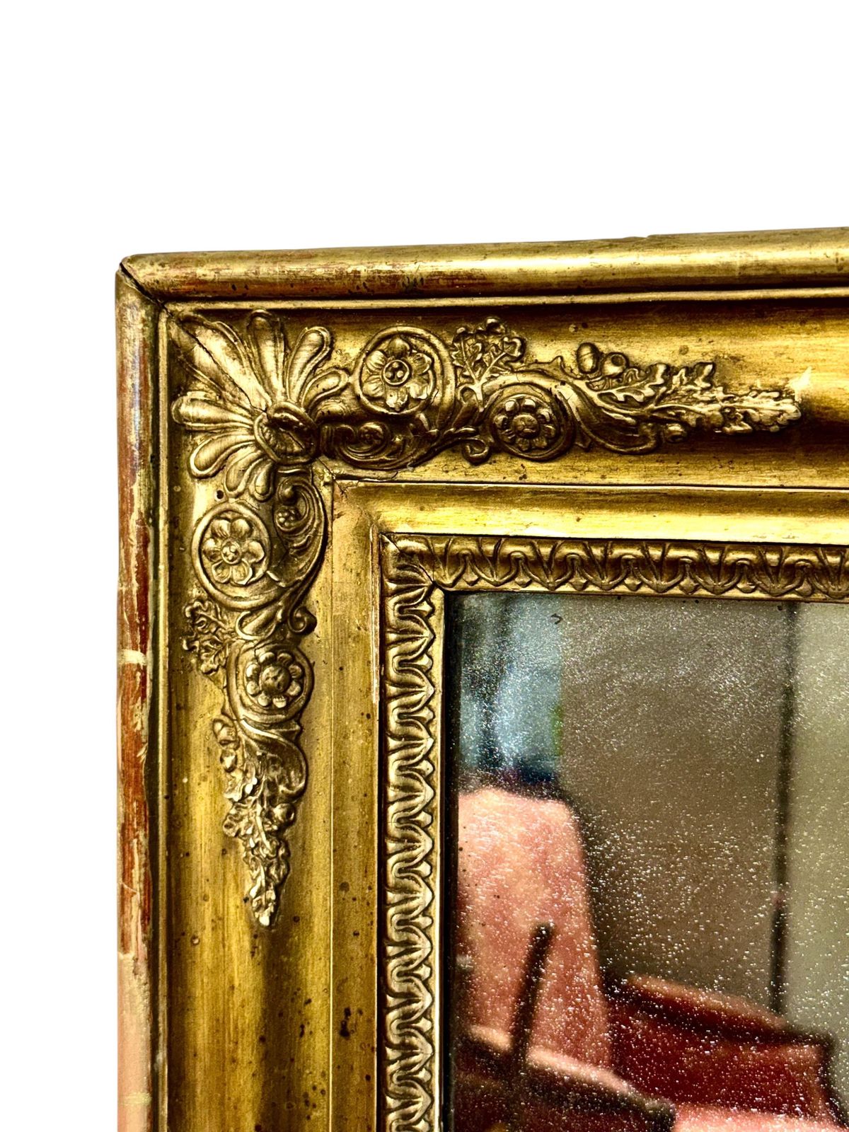 Home Decor French Restoration Giltwood Mirror With Mercury Glass, Circa 1830 photo