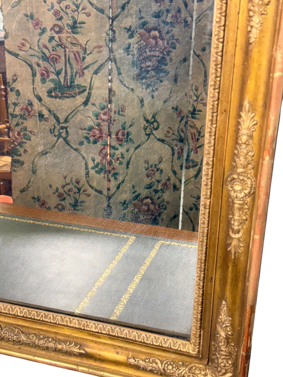 2282.0 French Restoration Giltwood Mirror With Mercury Glass, Circa 1830 photo