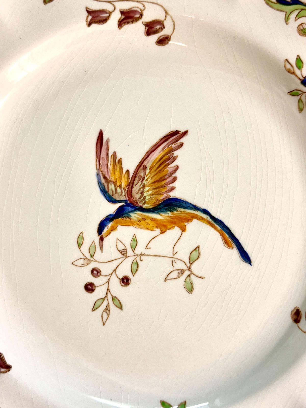 46 Pieces French Faience Dinner Service, "Cléry" By Moustiers photo furniture