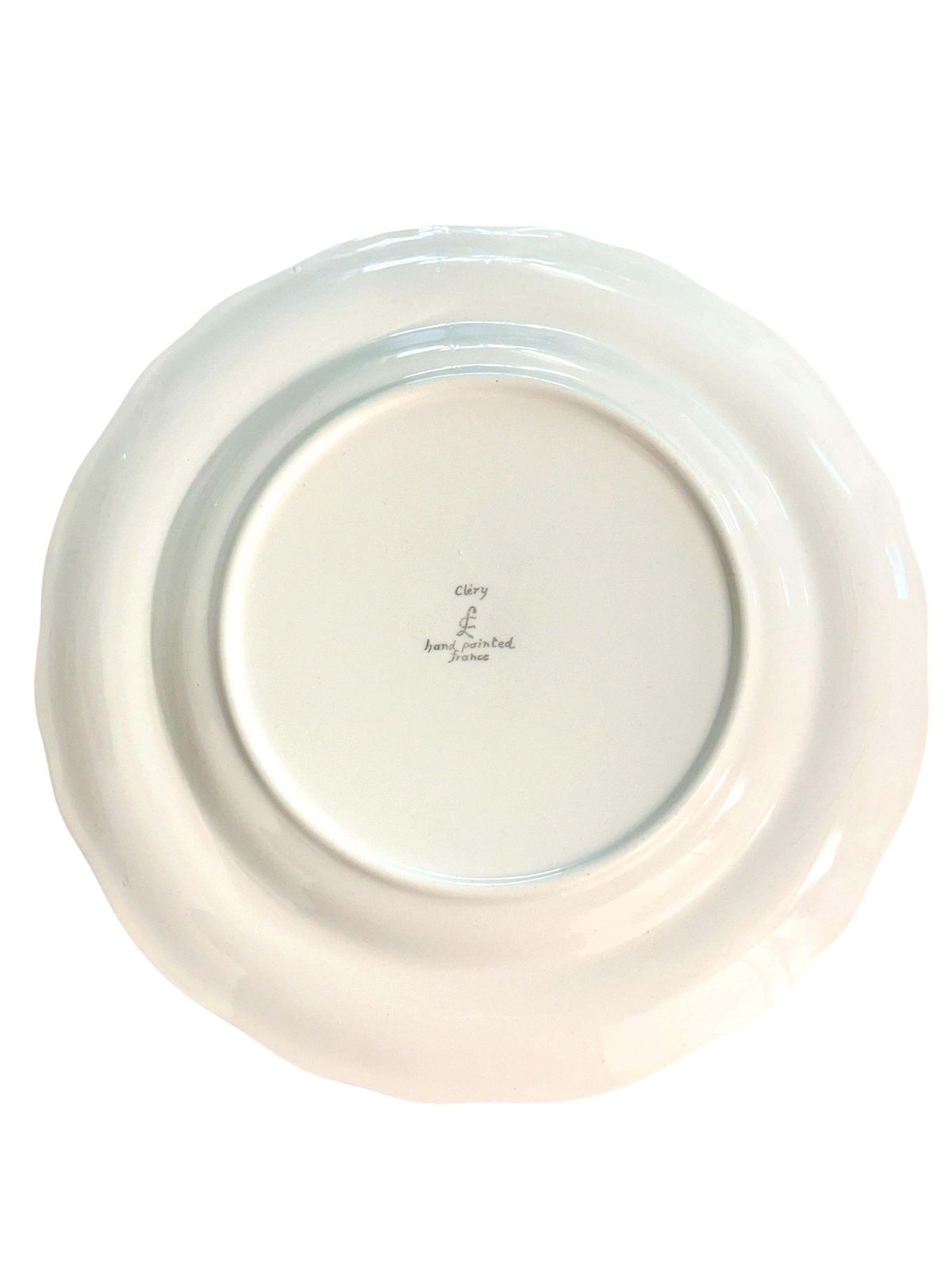 photo furniture Set Of 12 Moustiers "Cléry" Hand Painted Faience Plates