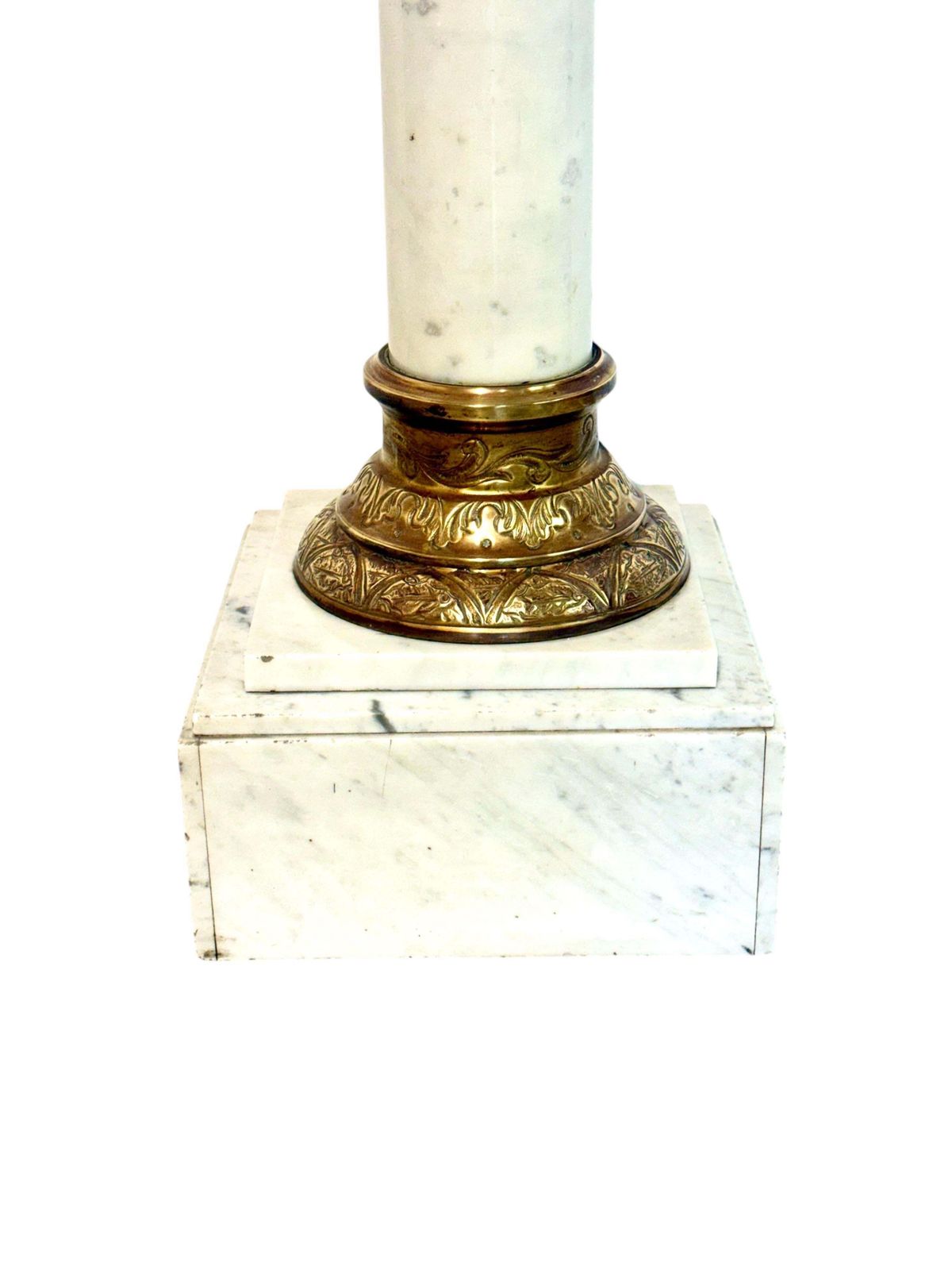 photo for sale French Marble And Gilt Bronze Pedestal Column, 19th Century