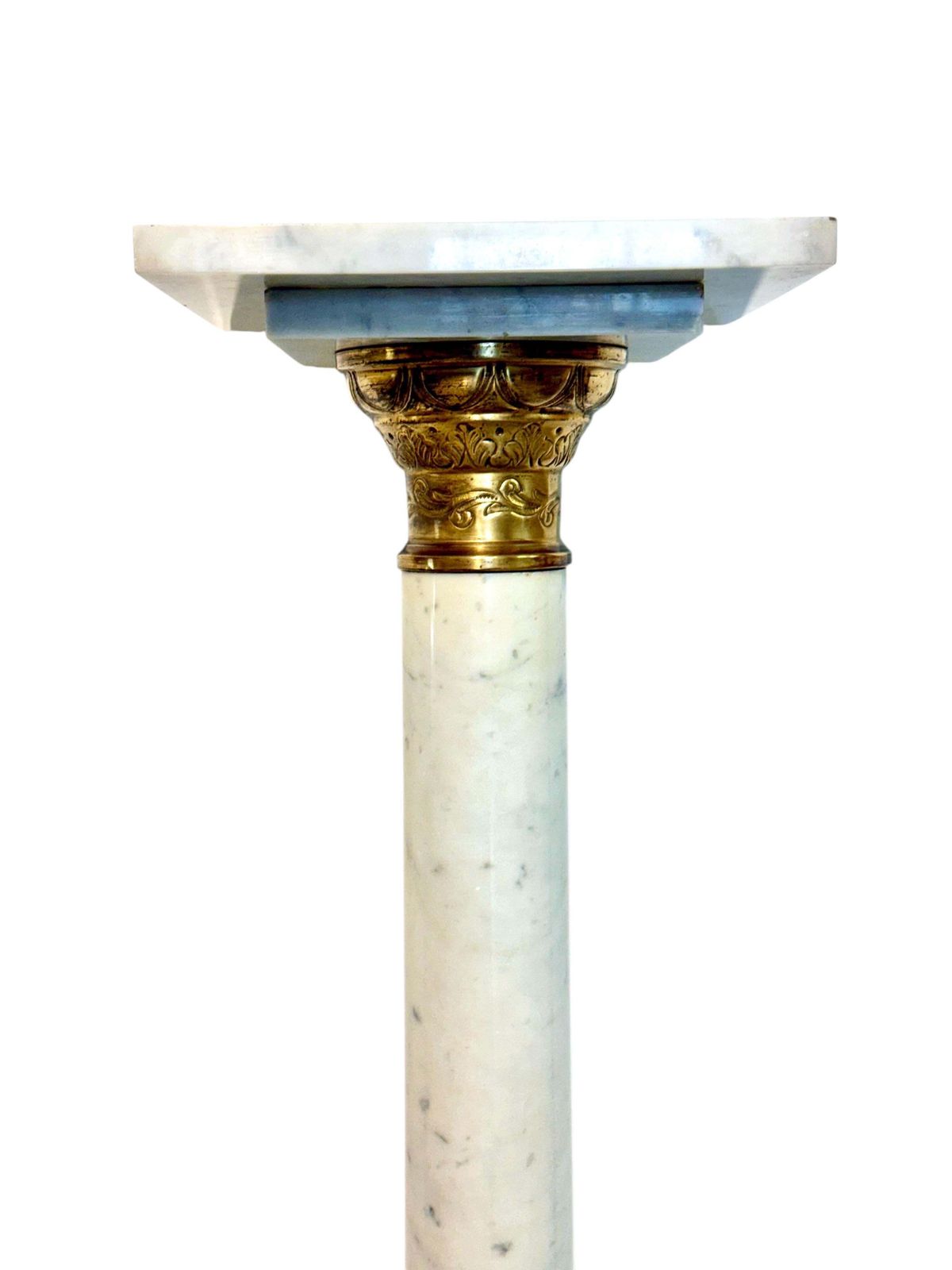 2364.0 French Marble And Gilt Bronze Pedestal Column, 19th Century photo